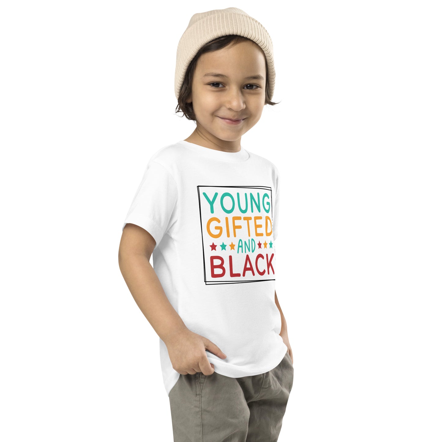 Toddler Short Sleeve Tee - Juneteenth Young Gifted and Black