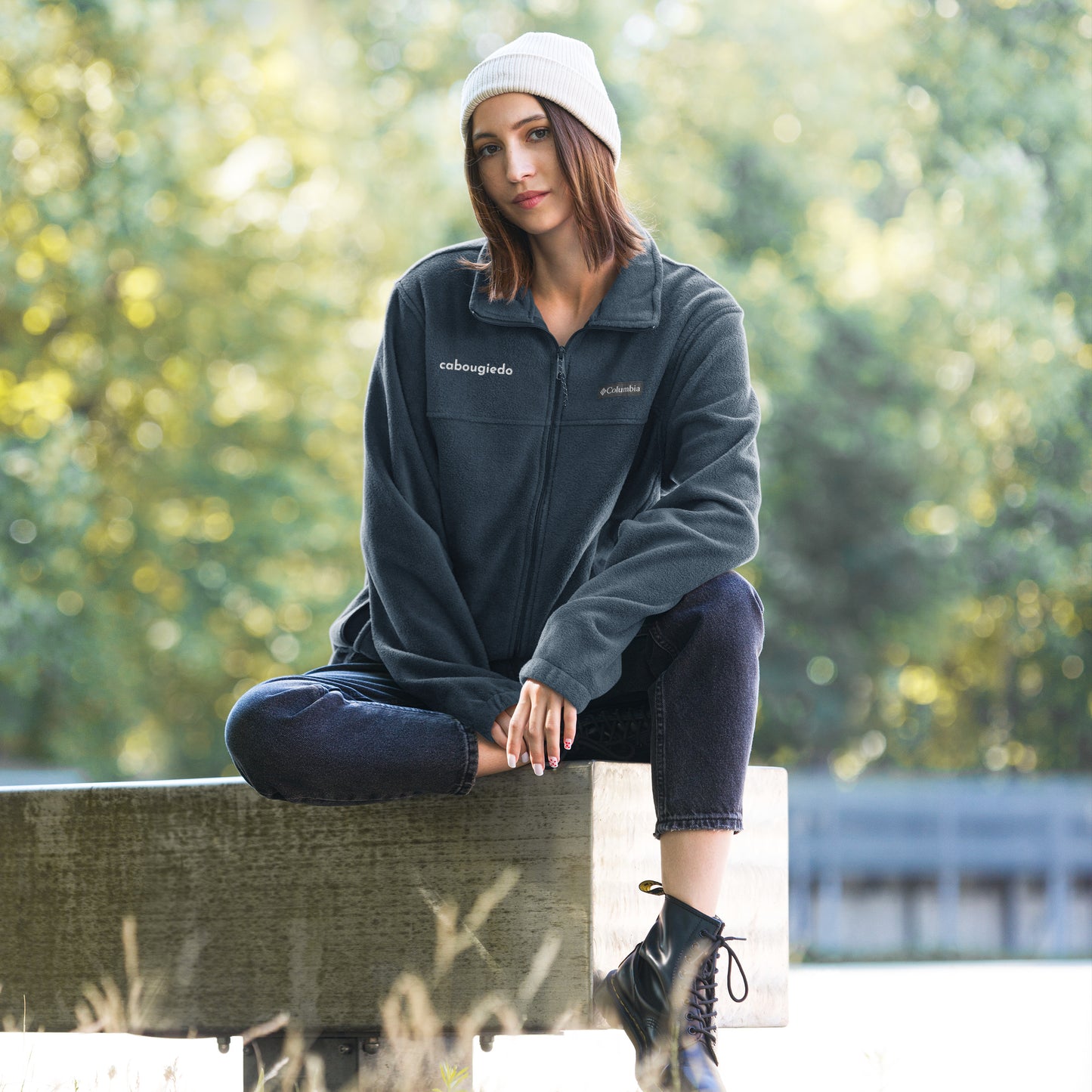 Unisex Columbia fleece jacket - CaBougieDo