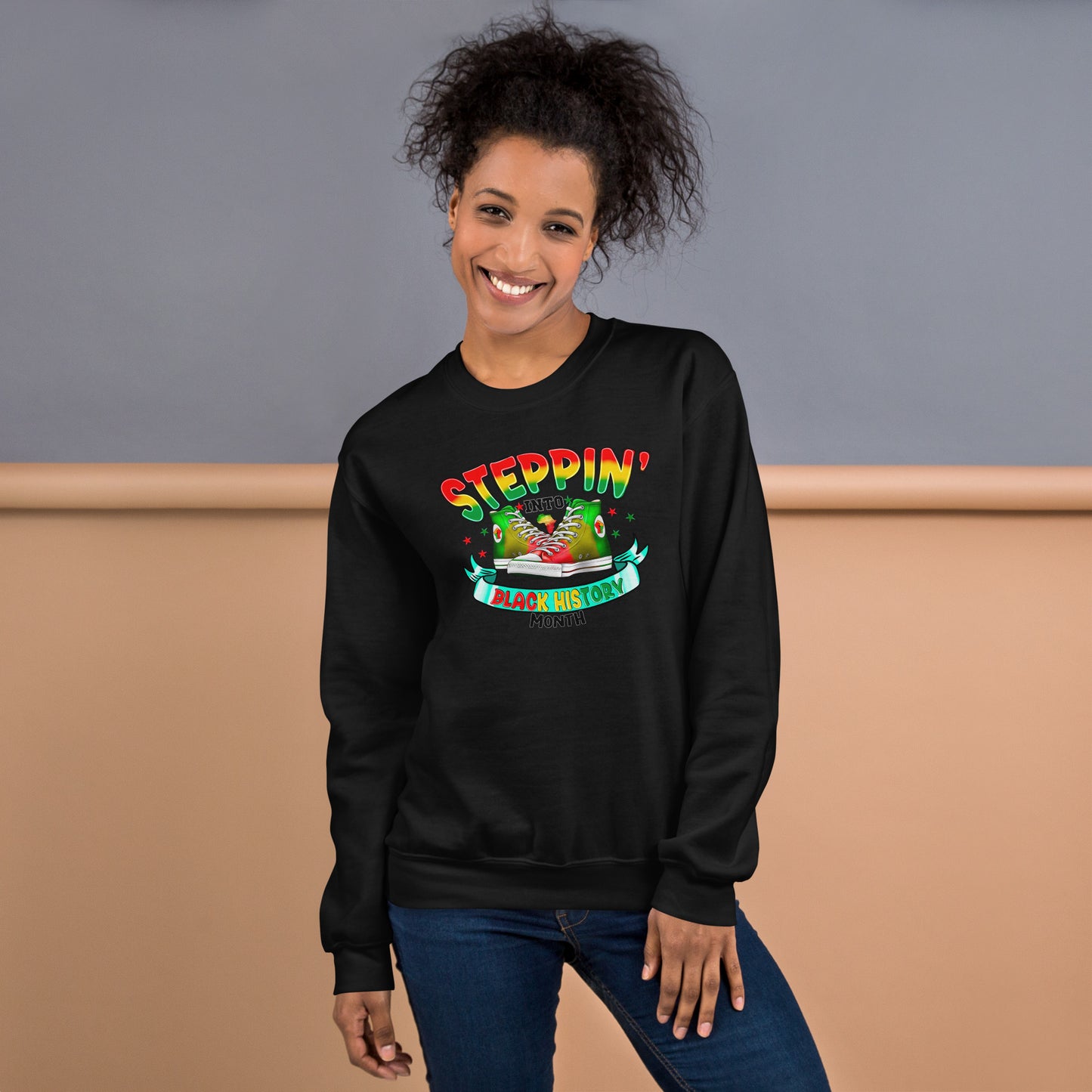 Unisex Sweatshirt - Steppin Into Black History Month