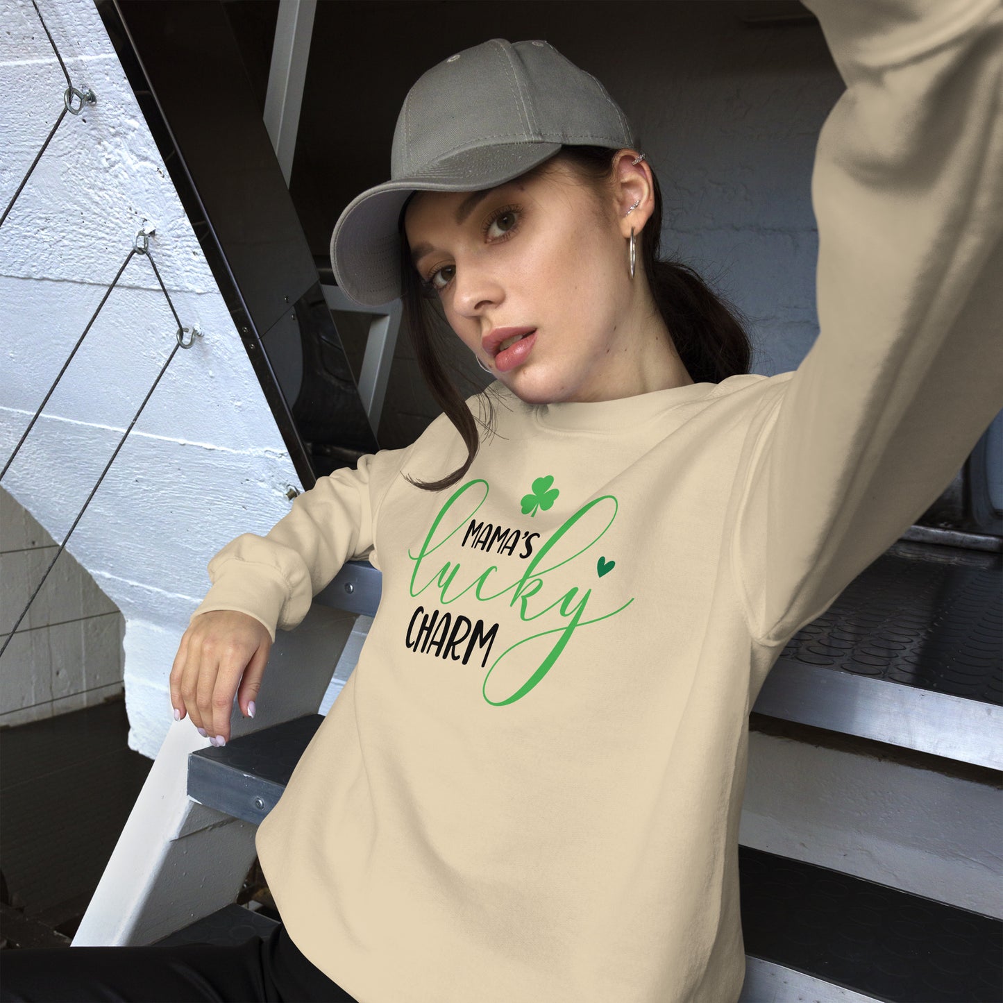 Unisex Sweatshirt - Mama's Lucky Charm