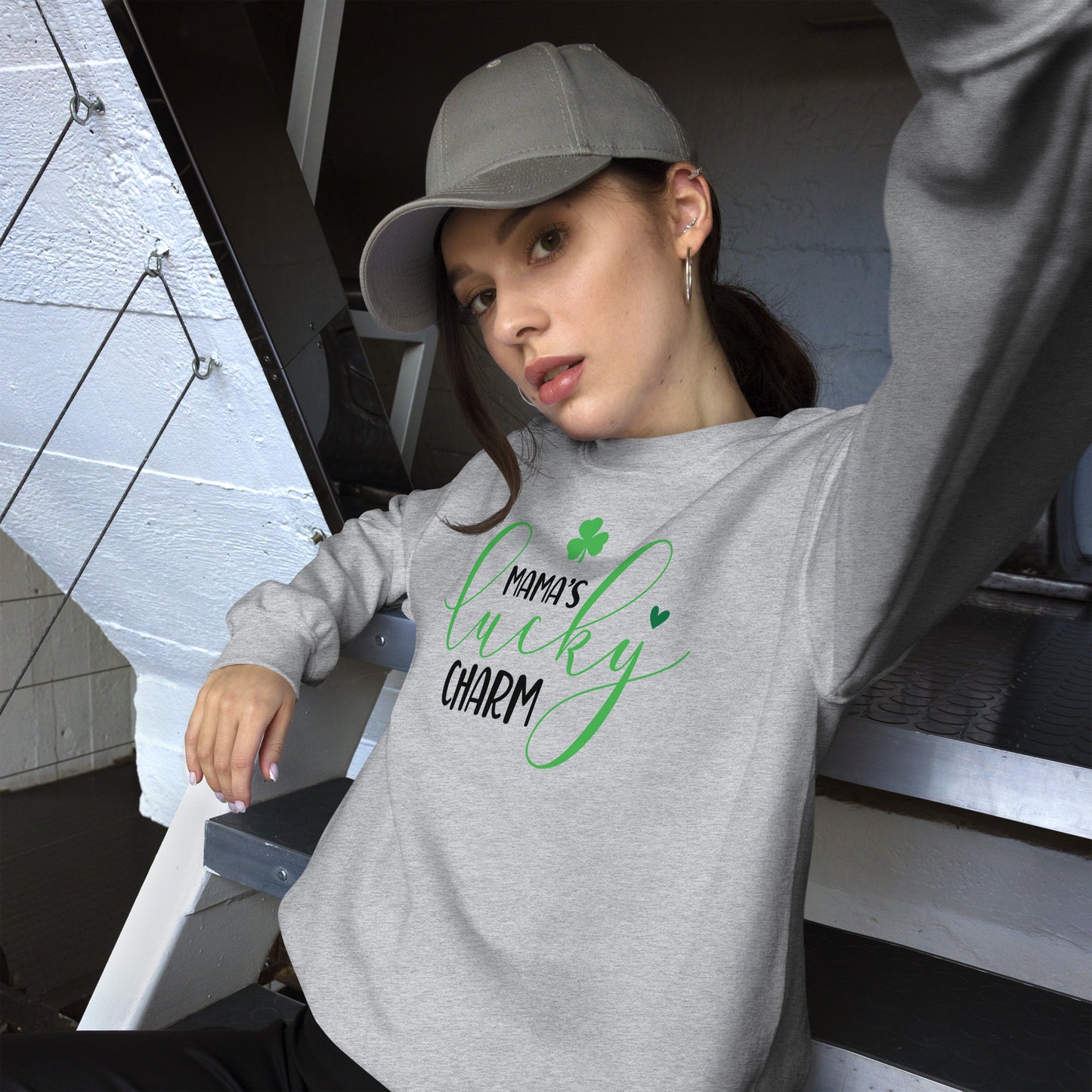 Unisex Sweatshirt - Mama's Lucky Charm