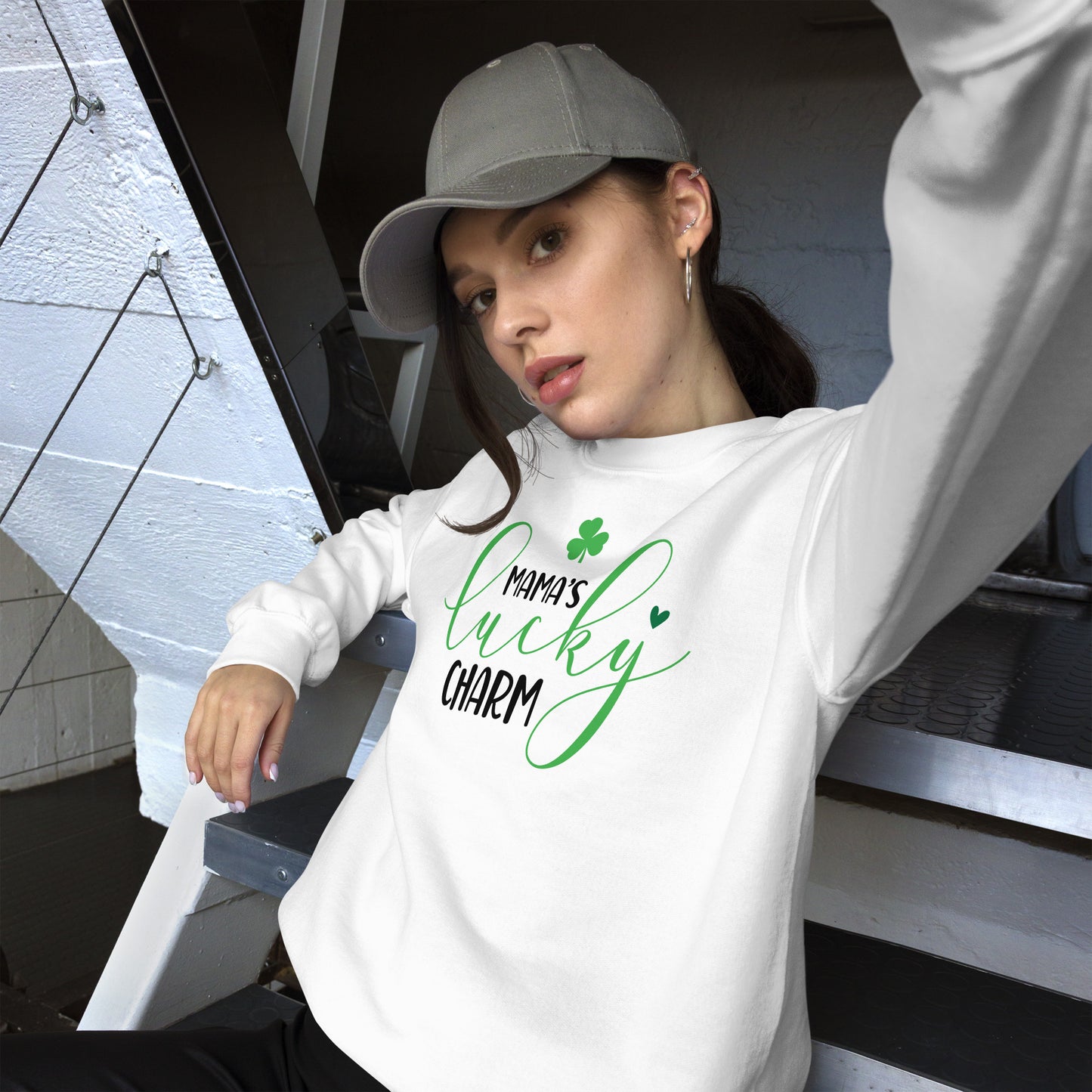 Unisex Sweatshirt - Mama's Lucky Charm