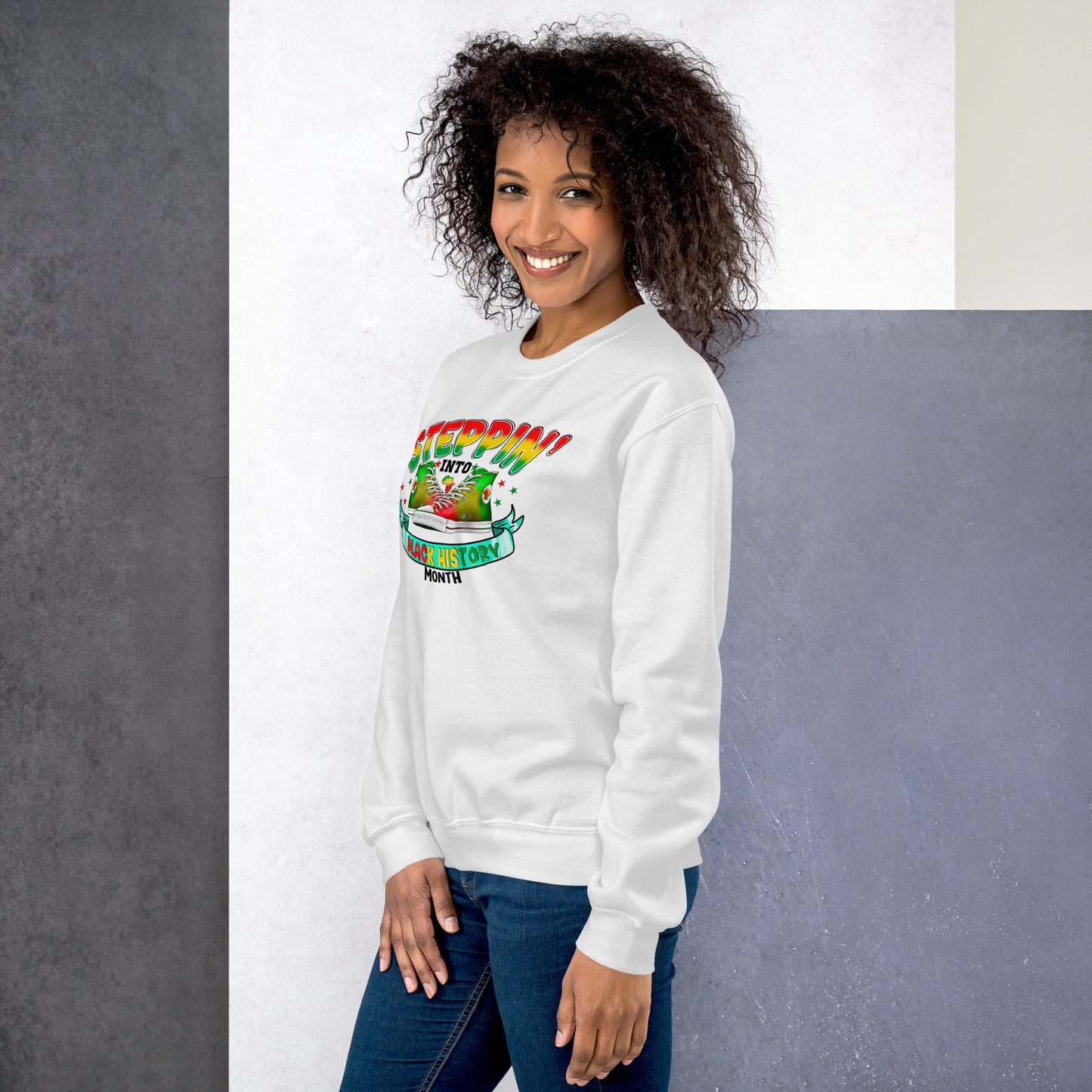 Unisex Sweatshirt - Steppin Into Black History Month