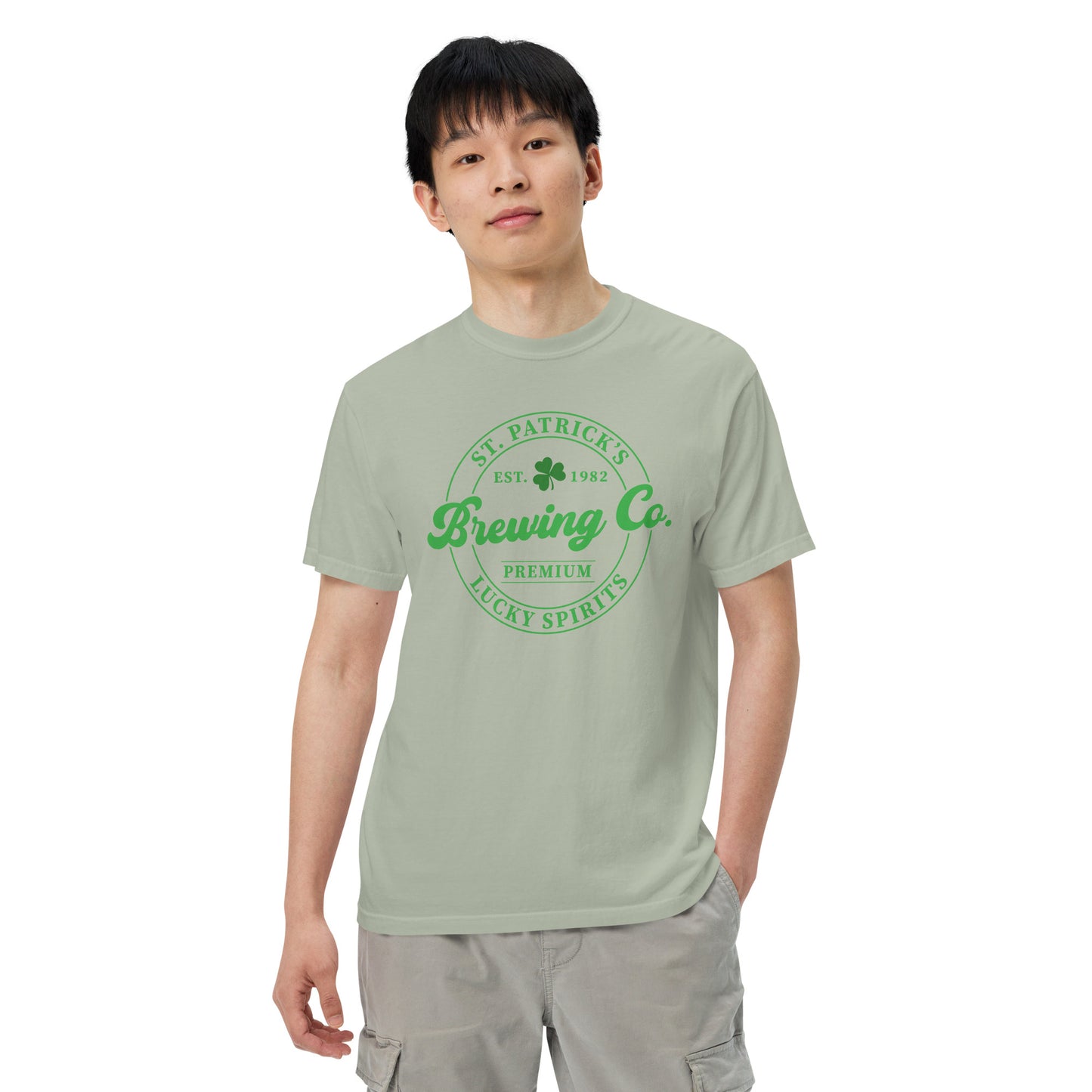 Unisex garment-dyed heavyweight t-shirt - St Patty's Day Brewing Co.