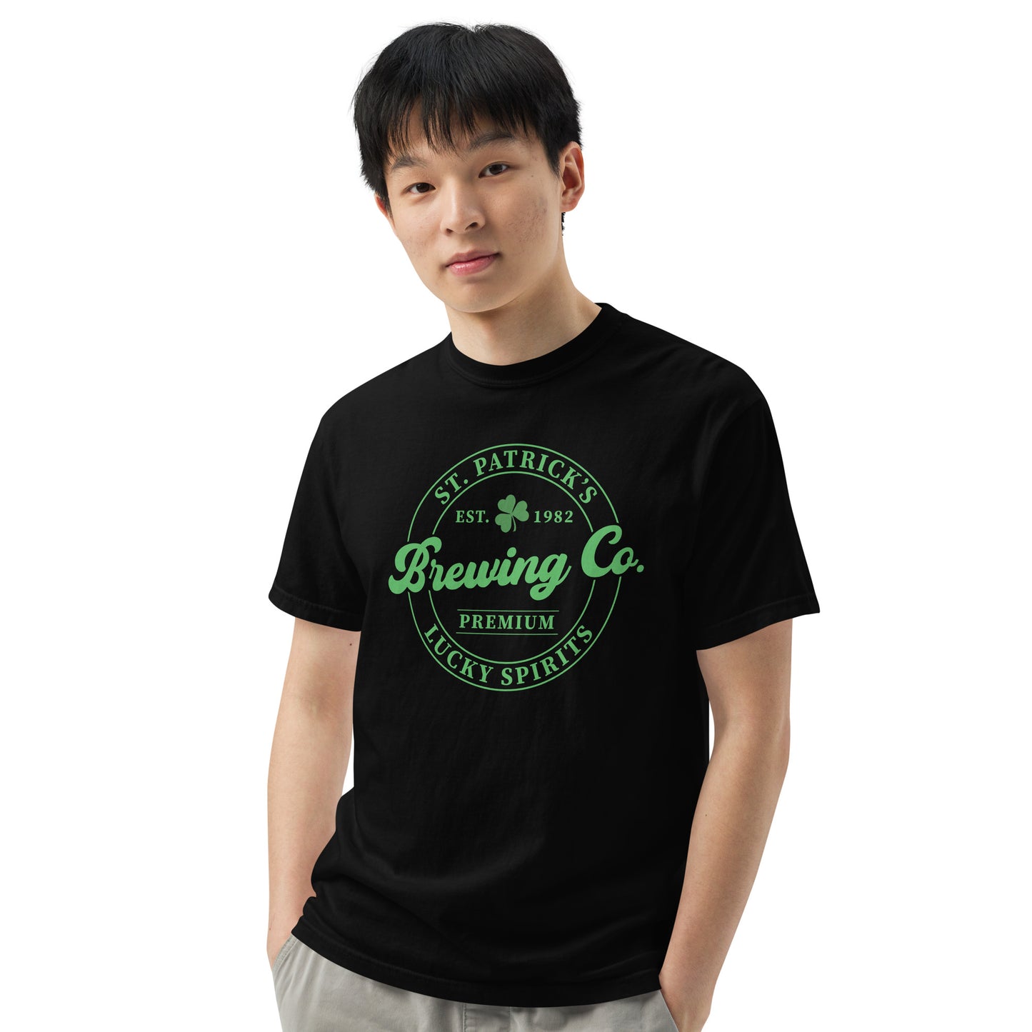 Unisex garment-dyed heavyweight t-shirt - St Patty's Day Brewing Co.