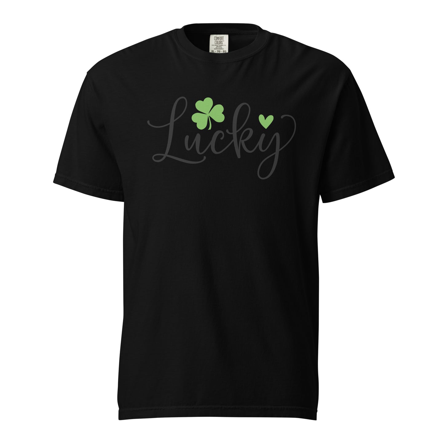 Unisex garment-dyed heavyweight t-shirt - St Patty's Day Lucky