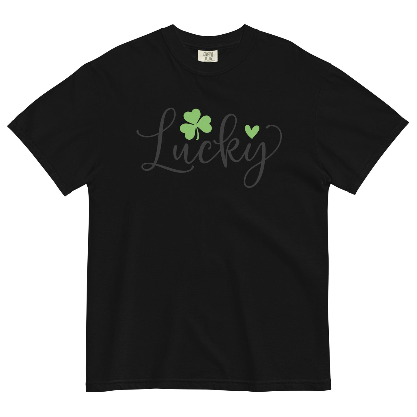 Unisex garment-dyed heavyweight t-shirt - St Patty's Day Lucky