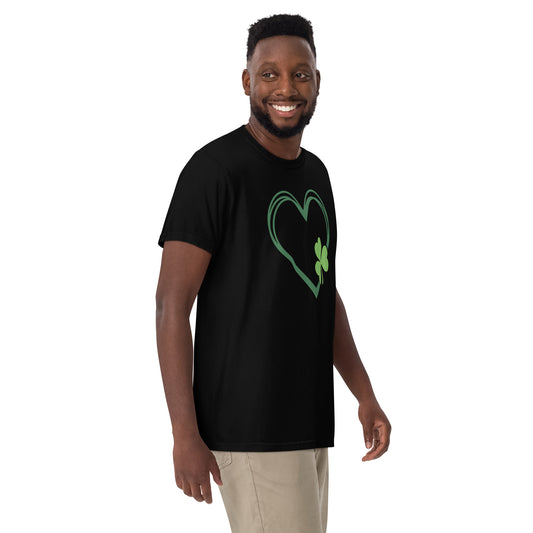 Unisex garment-dyed heavyweight t-shirt - St Patty's Day Heart & Clover