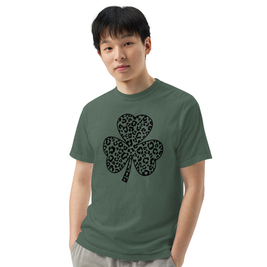 Unisex garment-dyed heavyweight t-shirt - St Patty's Day Black Clover