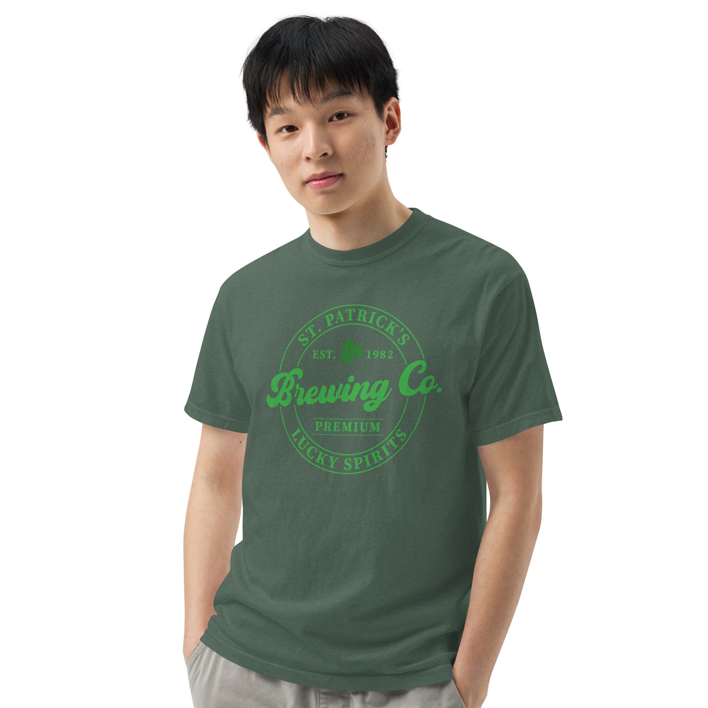 Unisex garment-dyed heavyweight t-shirt - St Patty's Day Brewing Co.