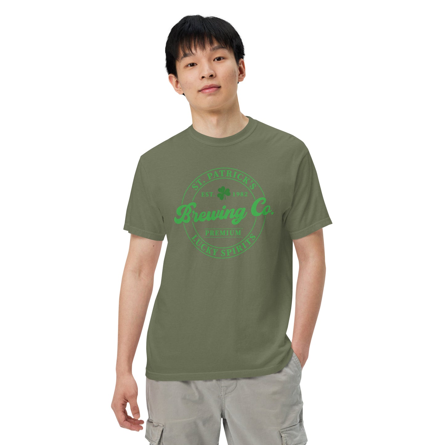 Unisex garment-dyed heavyweight t-shirt - St Patty's Day Brewing Co.