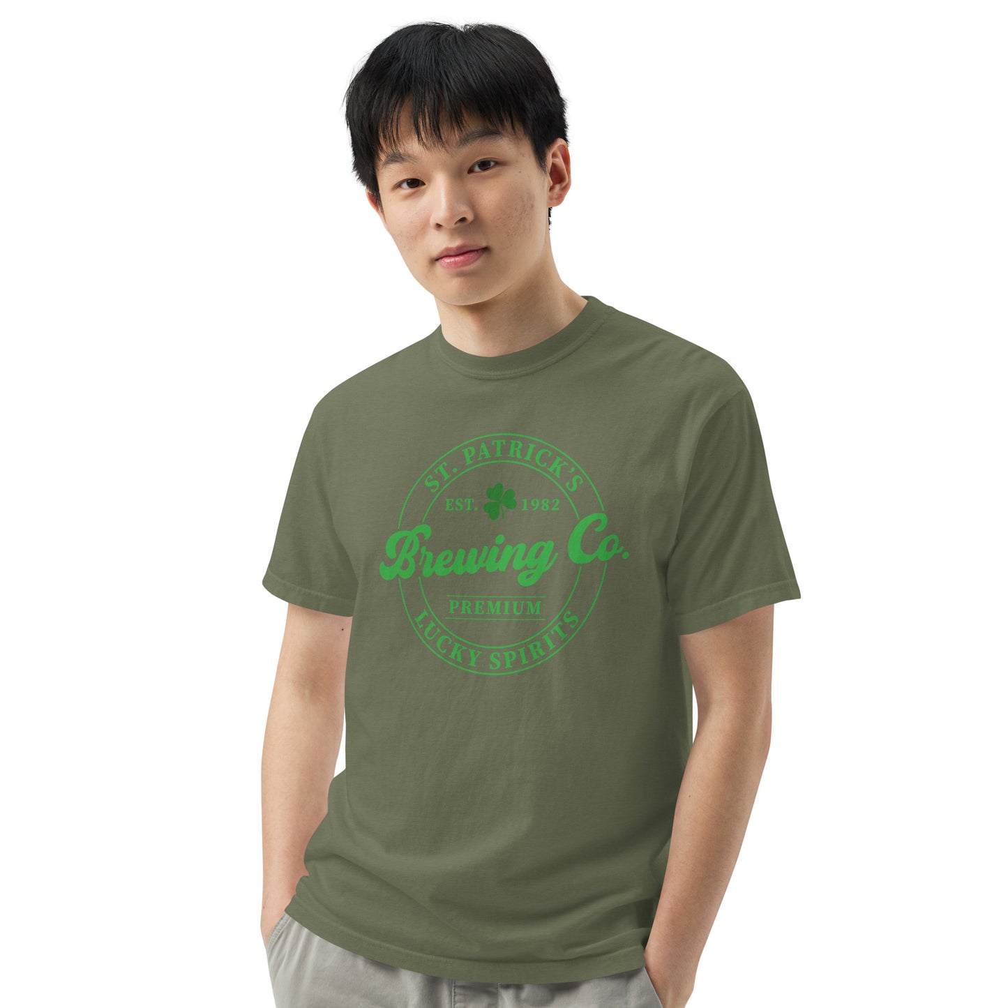 Unisex garment-dyed heavyweight t-shirt - St Patty's Day Brewing Co.