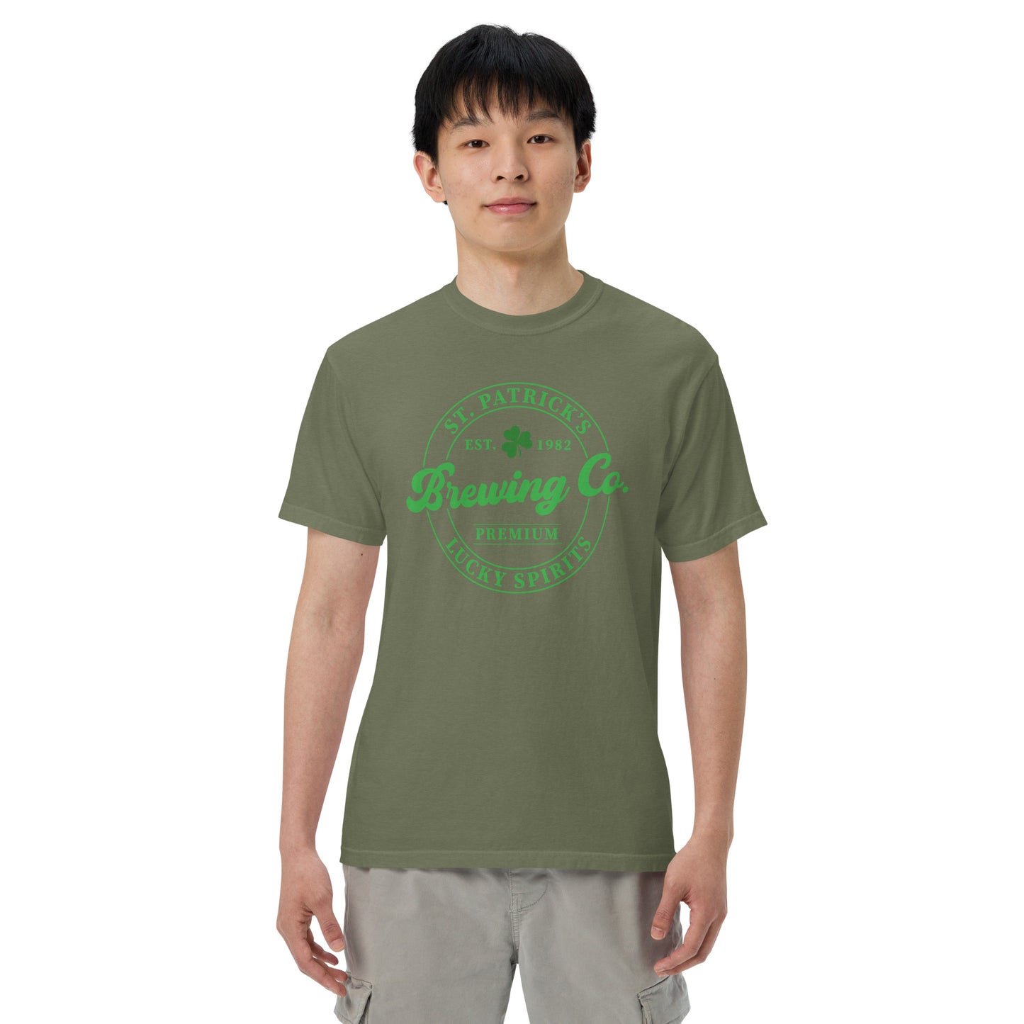 Unisex garment-dyed heavyweight t-shirt - St Patty's Day Brewing Co.