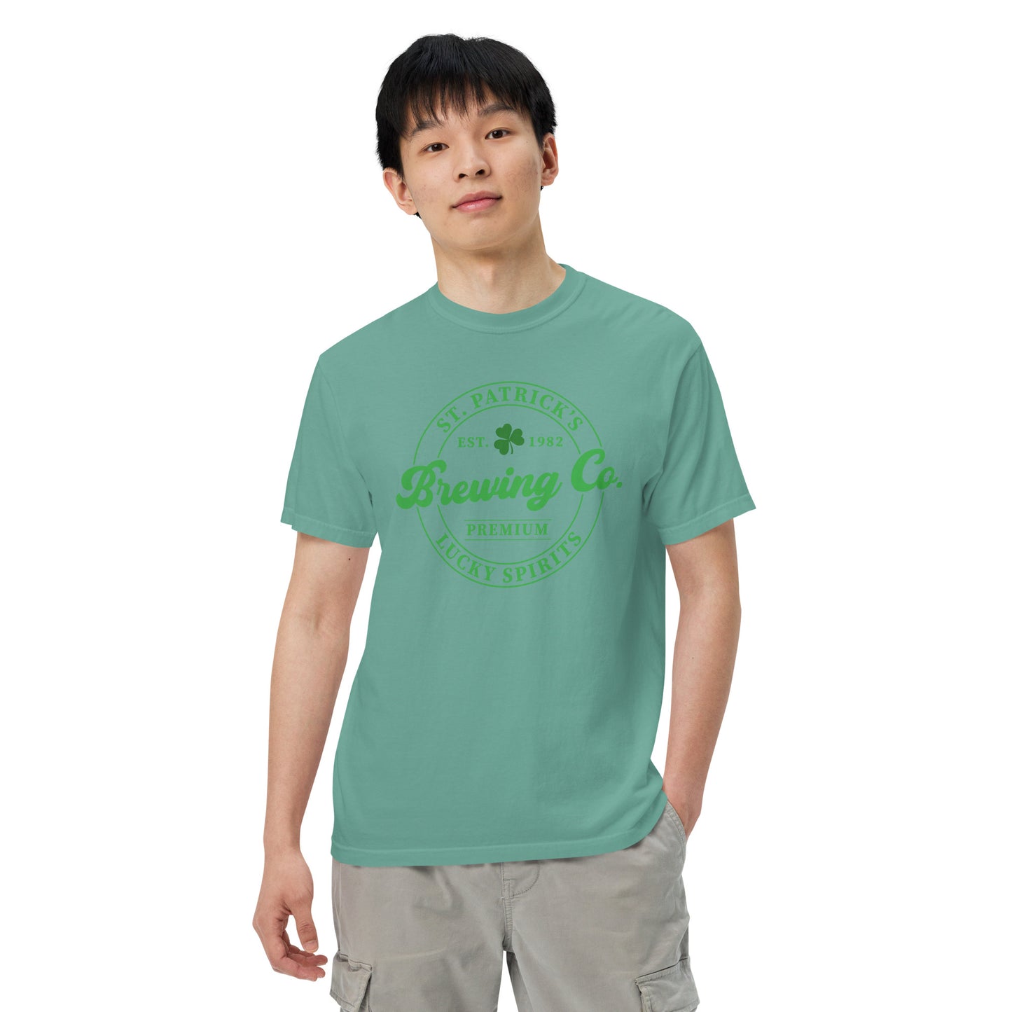 Unisex garment-dyed heavyweight t-shirt - St Patty's Day Brewing Co.