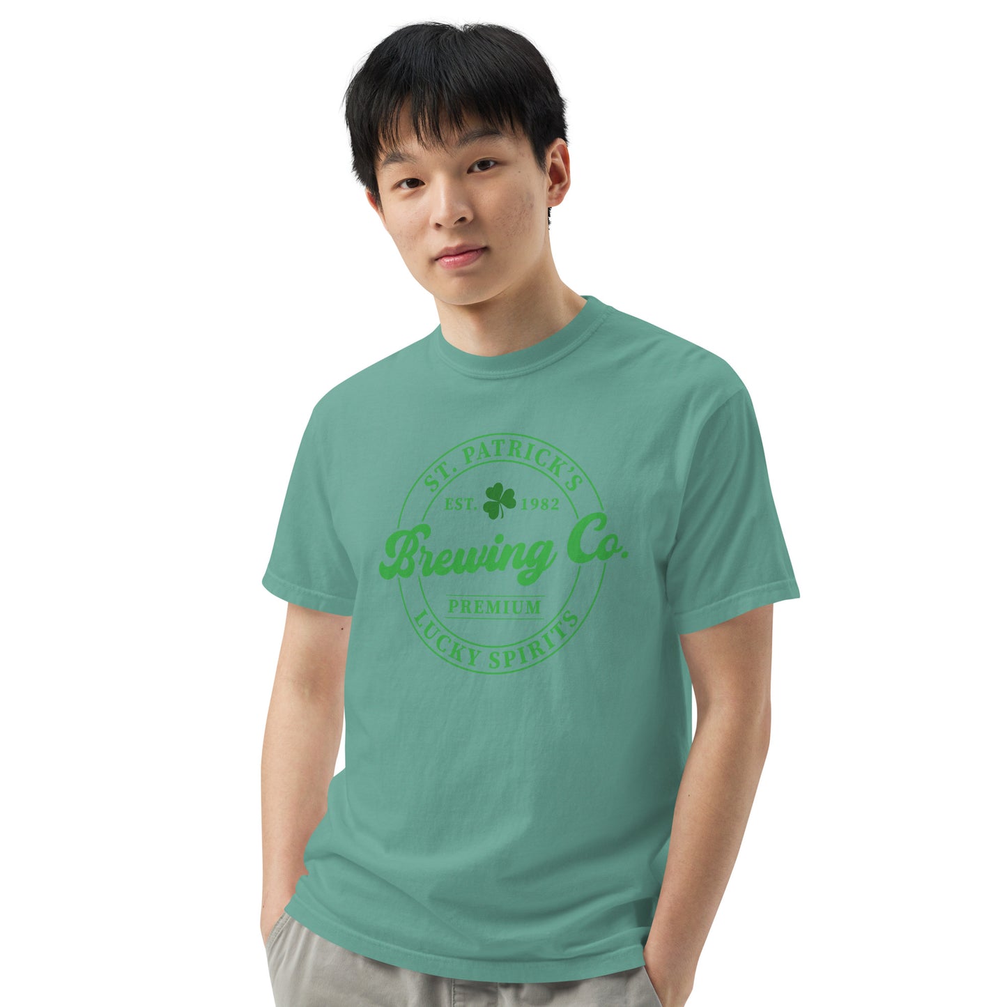 Unisex garment-dyed heavyweight t-shirt - St Patty's Day Brewing Co.