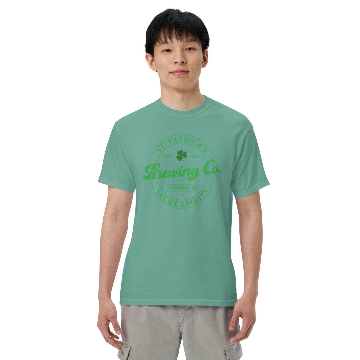 Unisex garment-dyed heavyweight t-shirt - St Patty's Day Brewing Co.