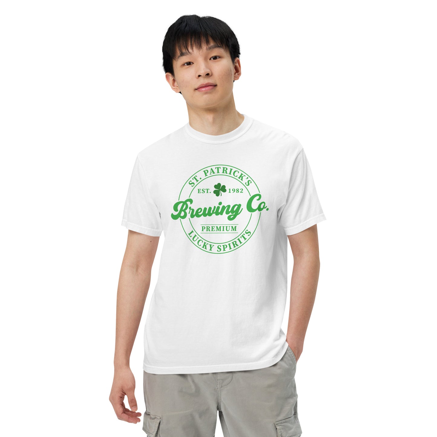 Unisex garment-dyed heavyweight t-shirt - St Patty's Day Brewing Co.