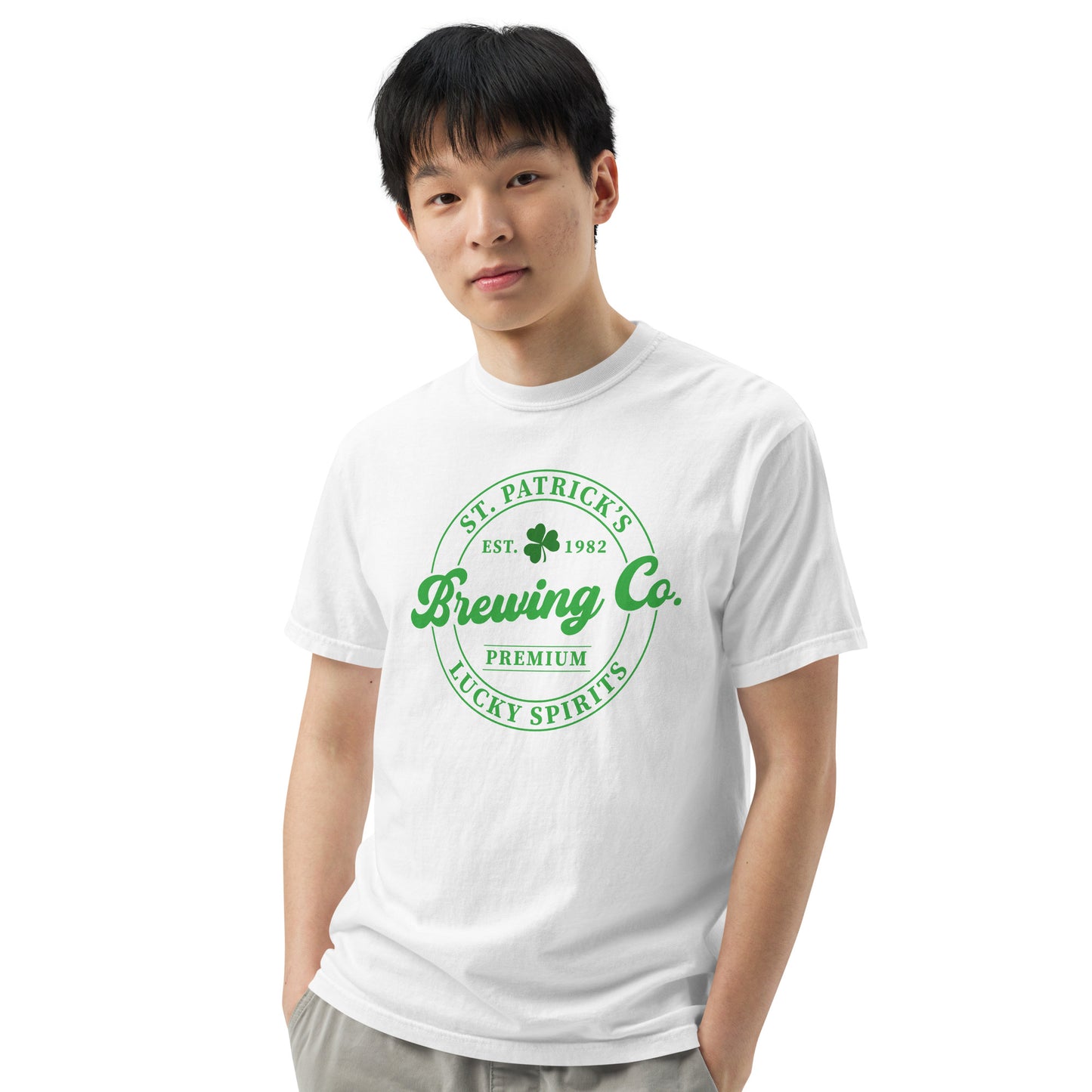 Unisex garment-dyed heavyweight t-shirt - St Patty's Day Brewing Co.