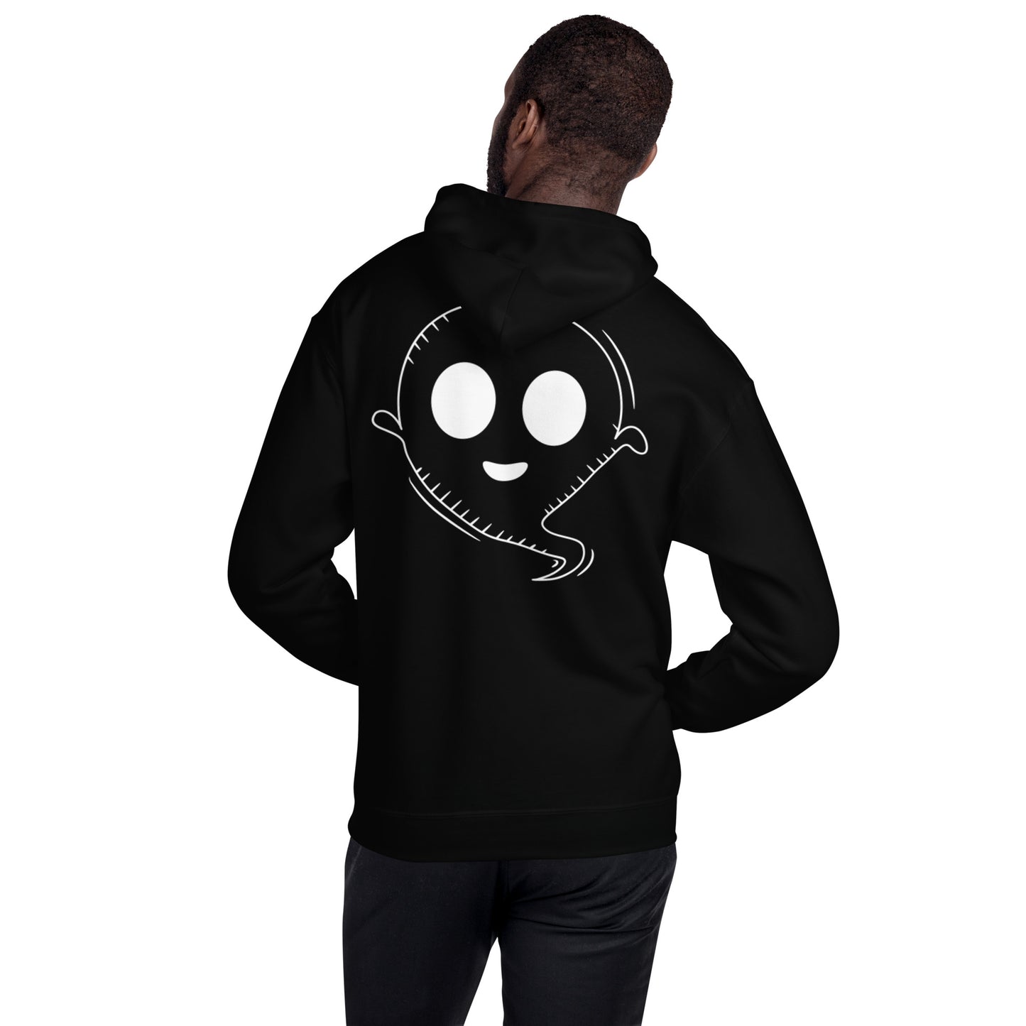 Unisex Hoodie - Halloween Ghost Black Hoodie