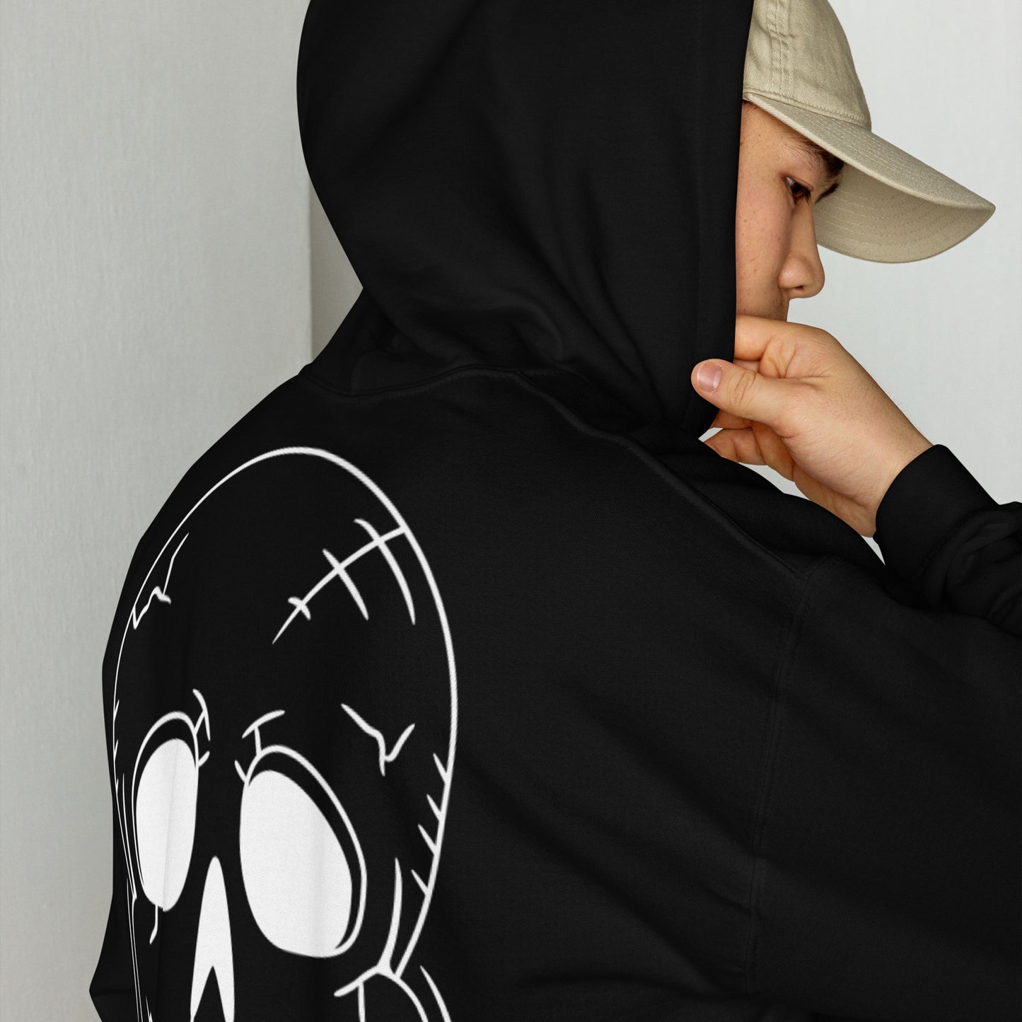 Unisex Hoodie - Halloween Skeleton Black Hoodie