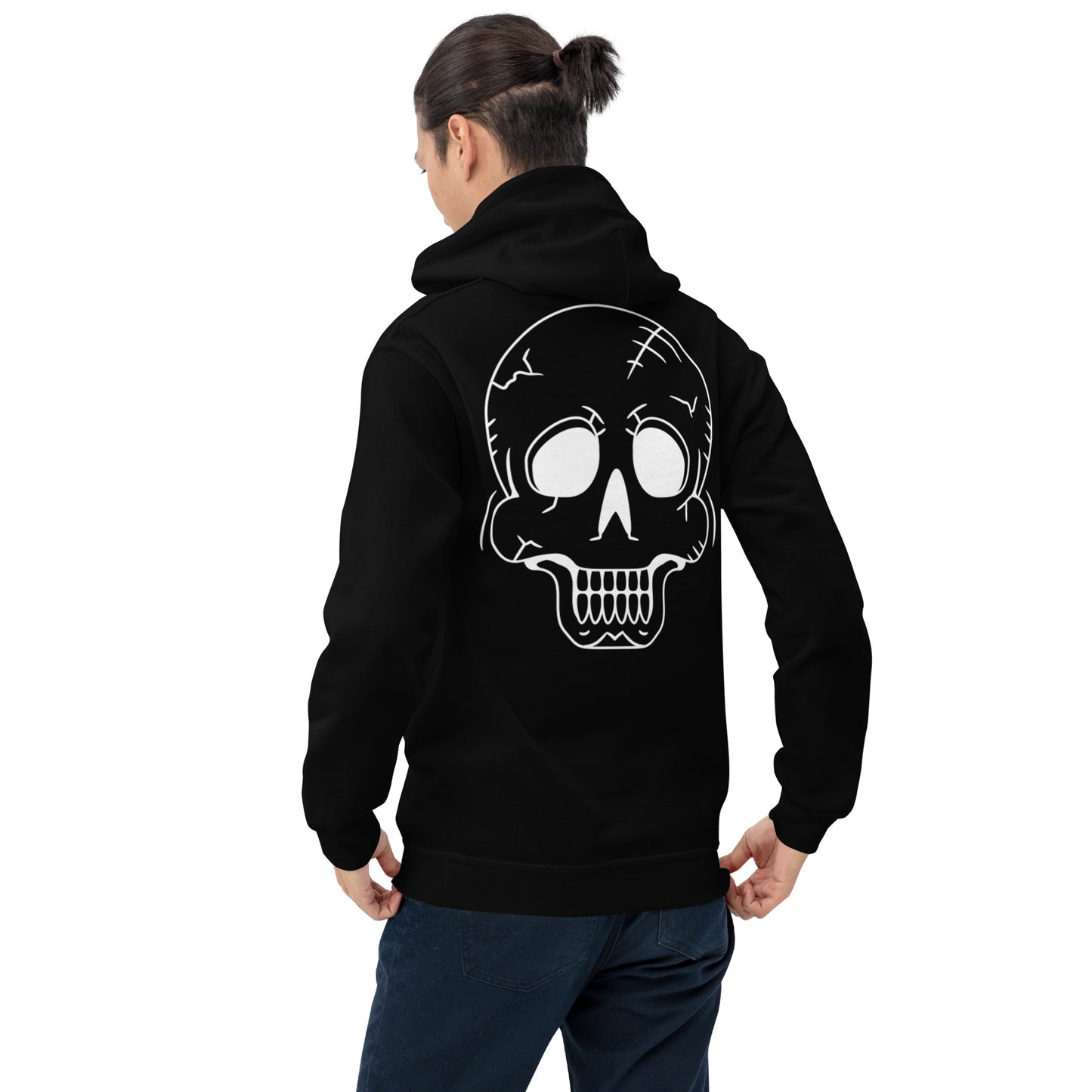 Unisex Hoodie - Halloween Skeleton Black Hoodie