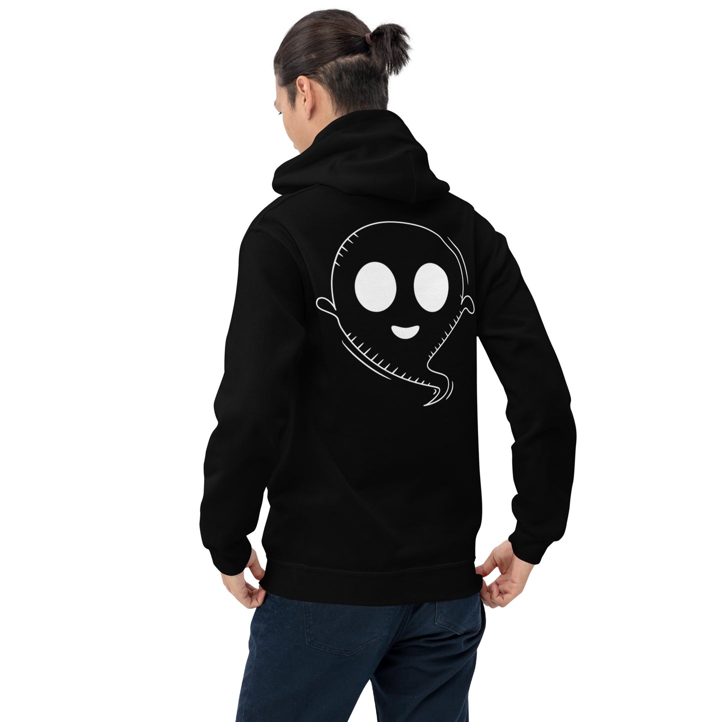 Unisex Hoodie - Halloween Ghost Black Hoodie