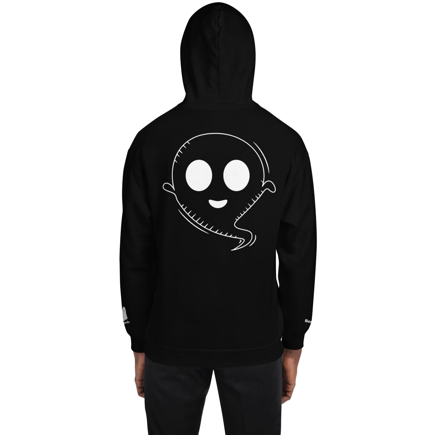 Unisex Hoodie - Halloween Ghost Black Hoodie