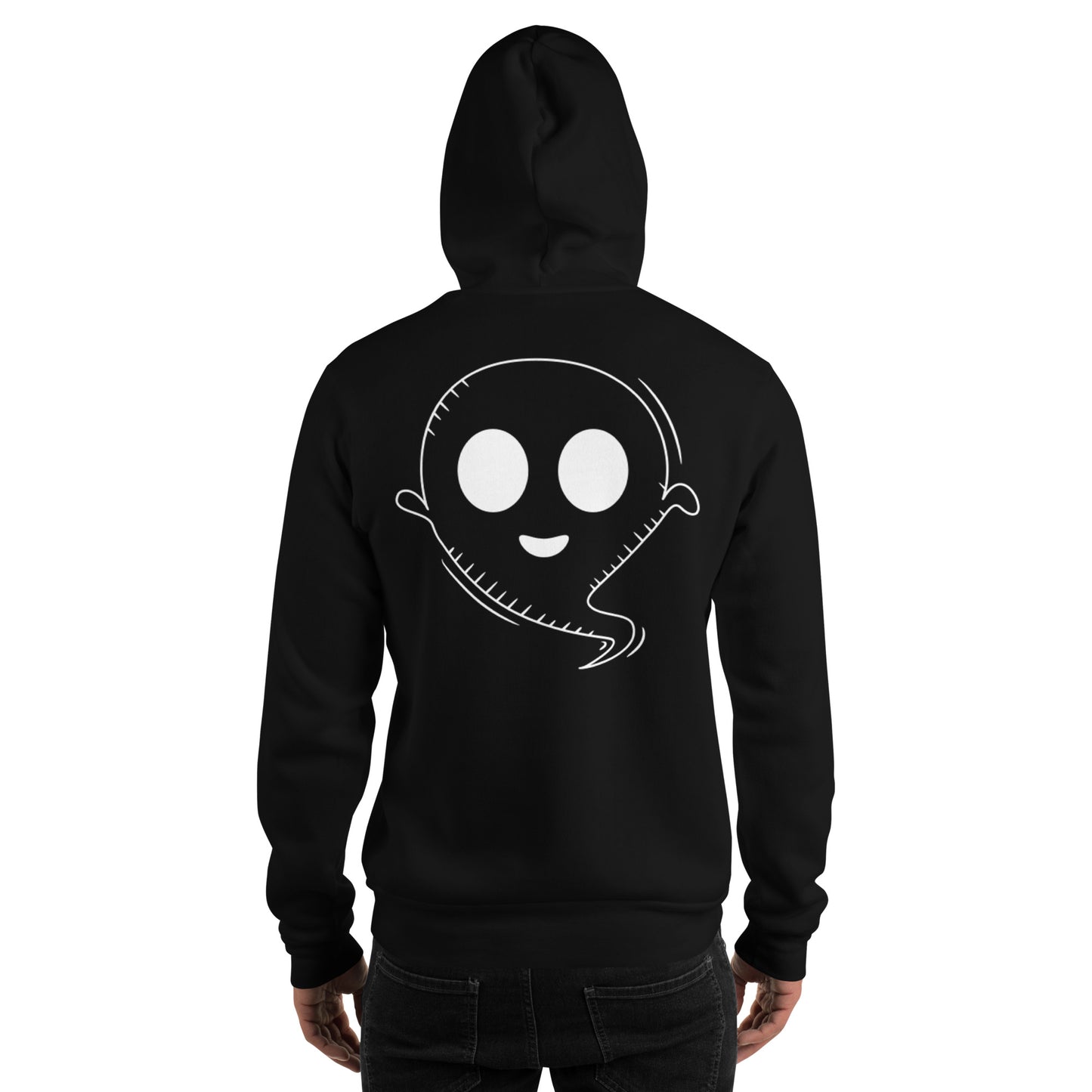 Unisex Hoodie - Halloween Ghost Black Hoodie