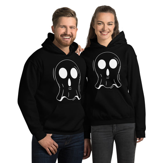 Unisex Hoodie - Halloween Ghost Black Hoodie