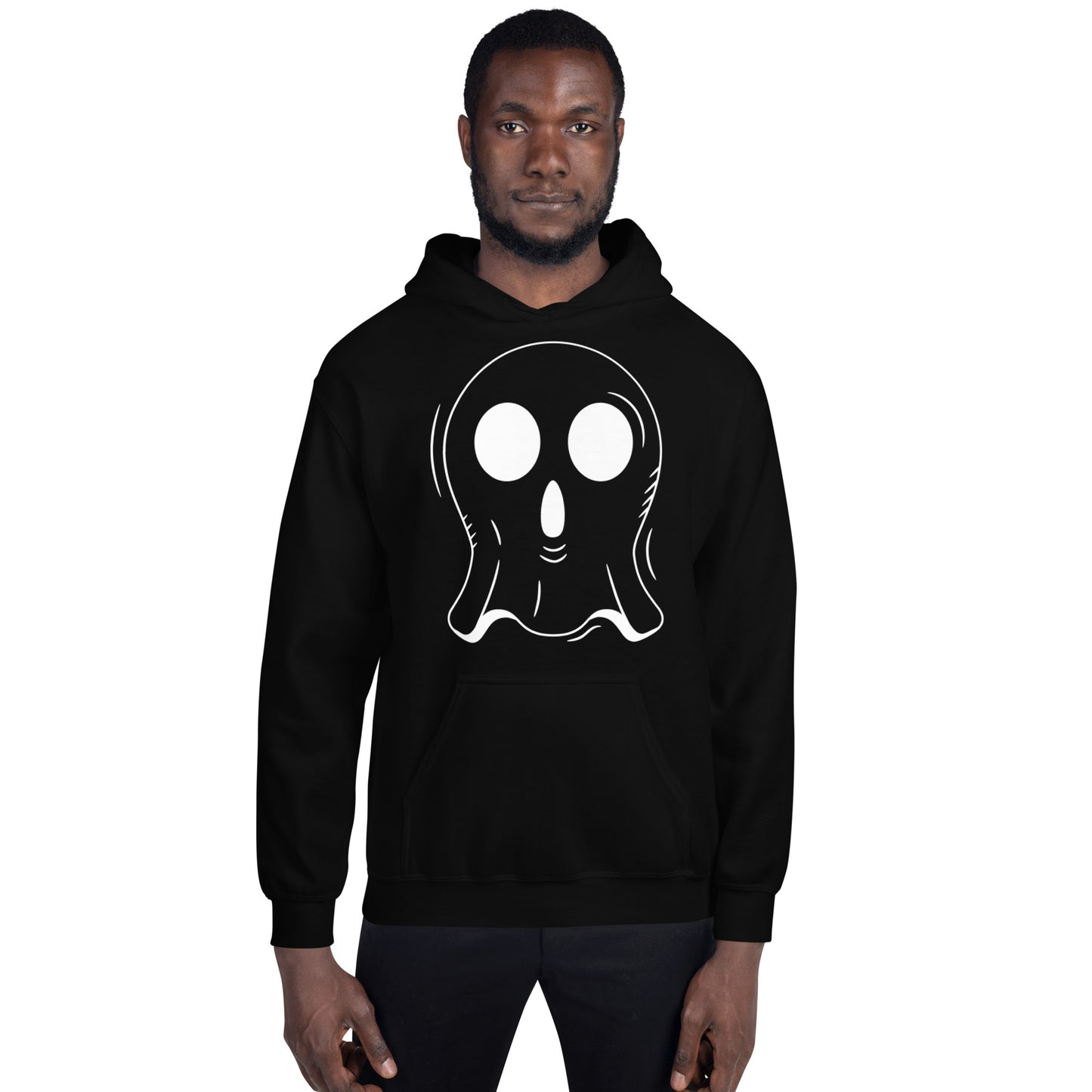 Unisex Hoodie - Halloween Ghost Black Hoodie