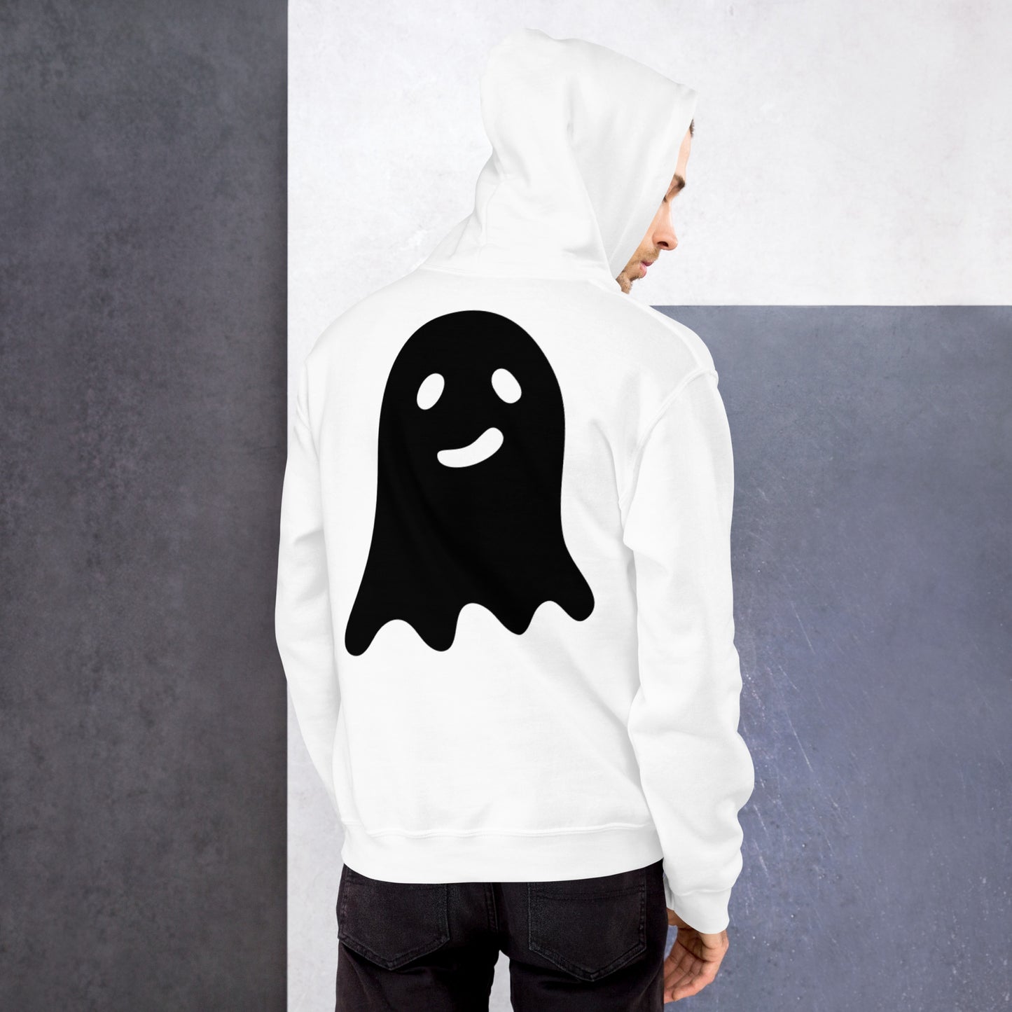 Unisex Hoodie - Halloween Ghost White Hoodie