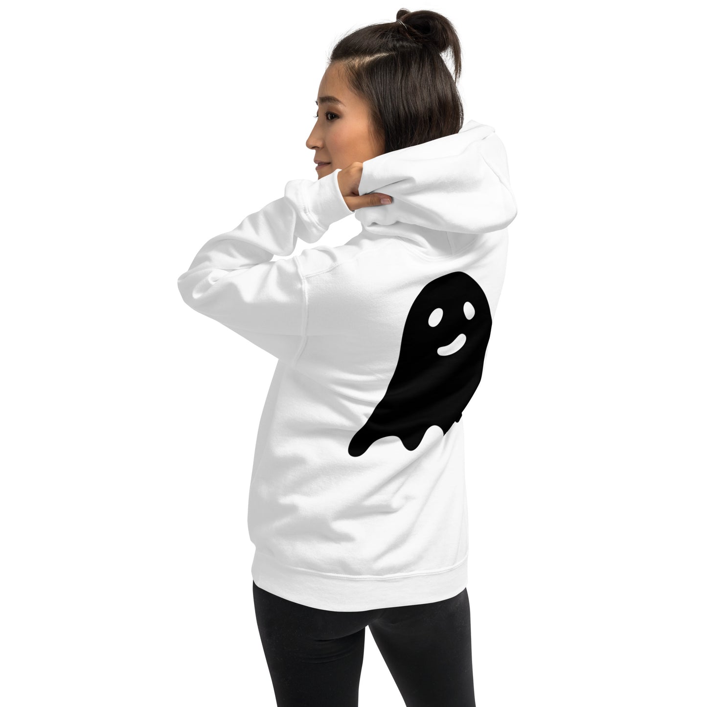 Unisex Hoodie - Halloween Ghost White Hoodie