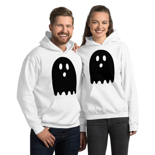 Unisex Hoodie - Halloween Ghost White Hoodie