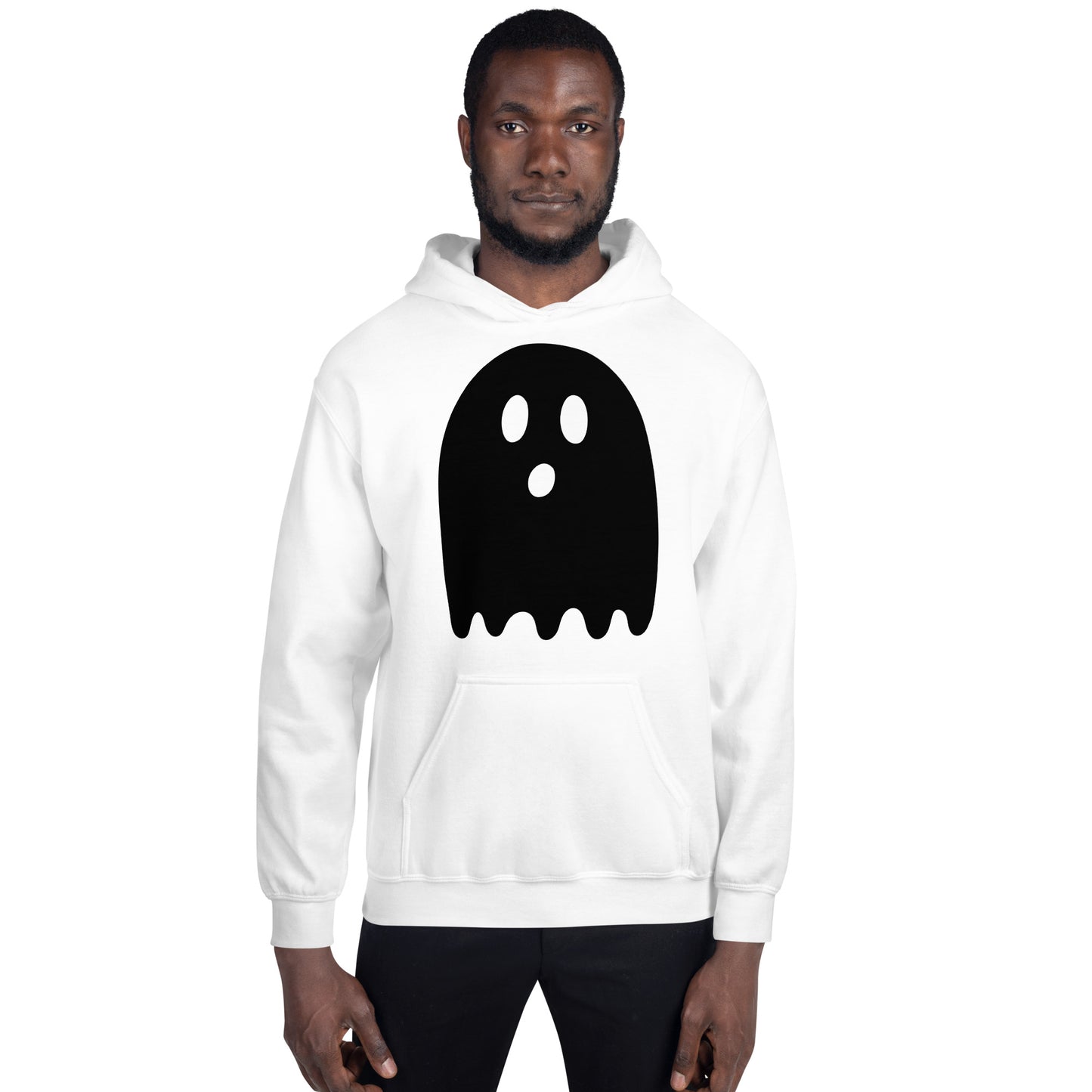 Unisex Hoodie - Halloween Ghost White Hoodie