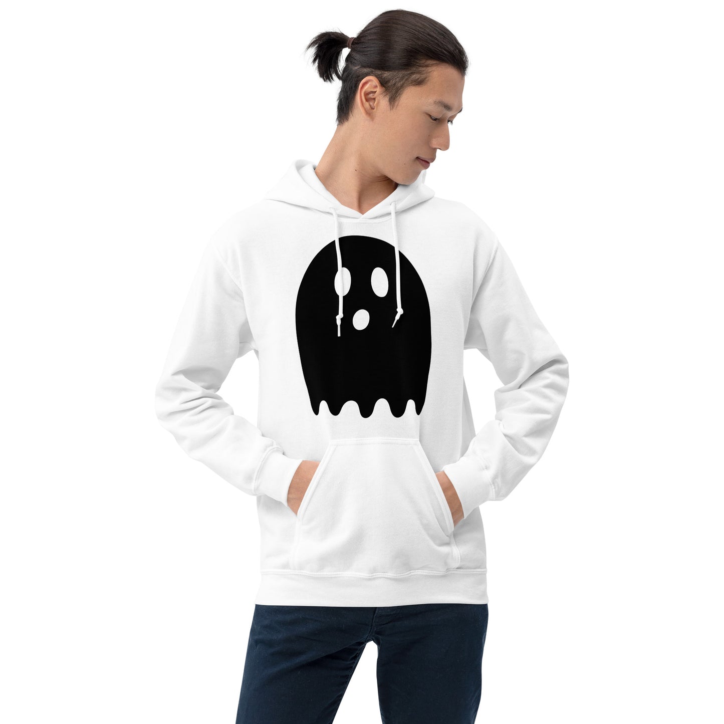 Unisex Hoodie - Halloween Ghost White Hoodie