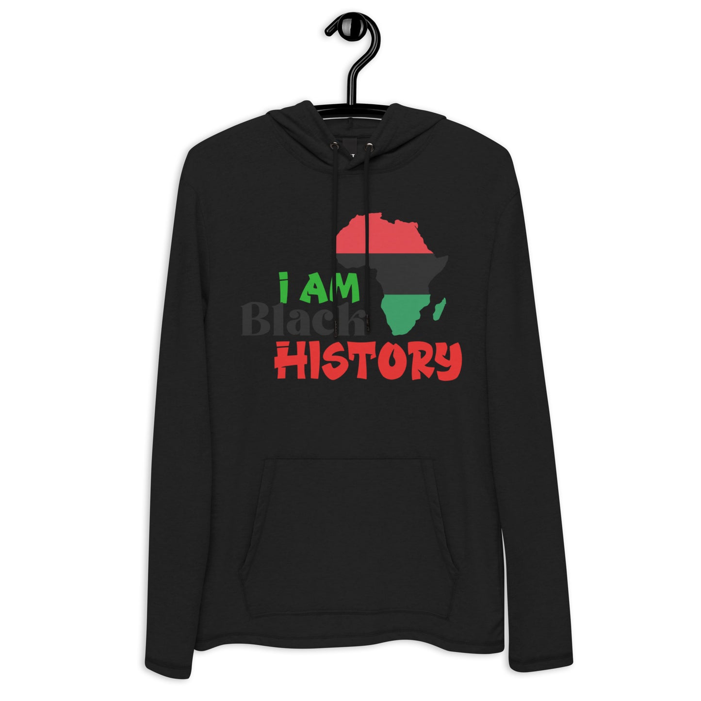 Unisex Lightweight Hoodie - I Am Black History