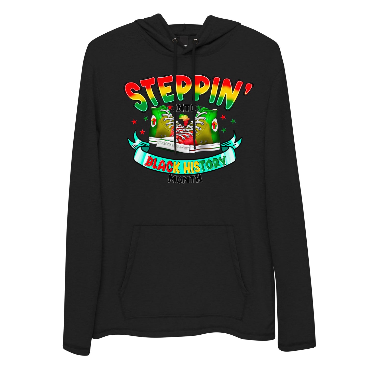 Unisex Lightweight Hoodie - Steppin Into Black History Month