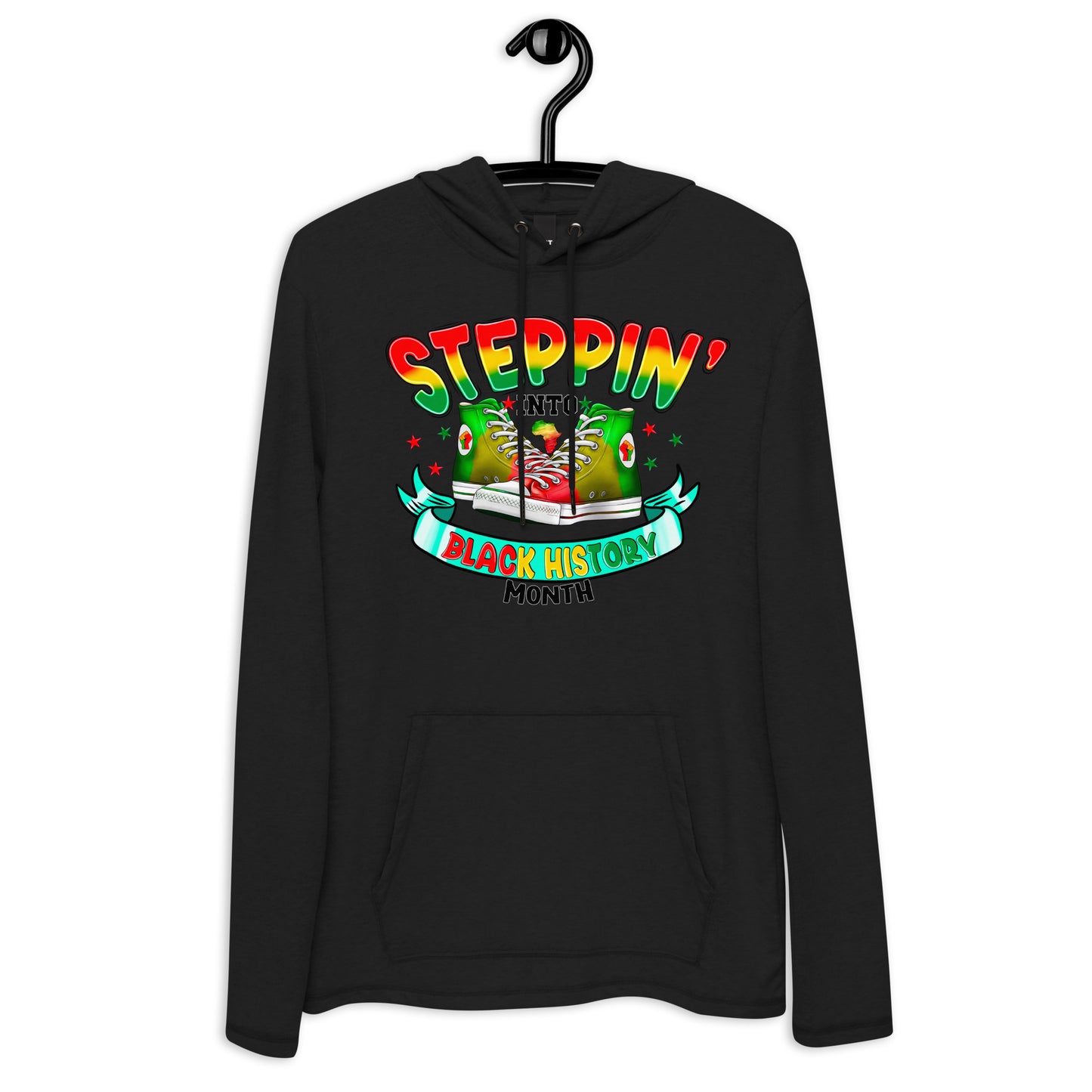 Unisex Lightweight Hoodie - Steppin Into Black History Month