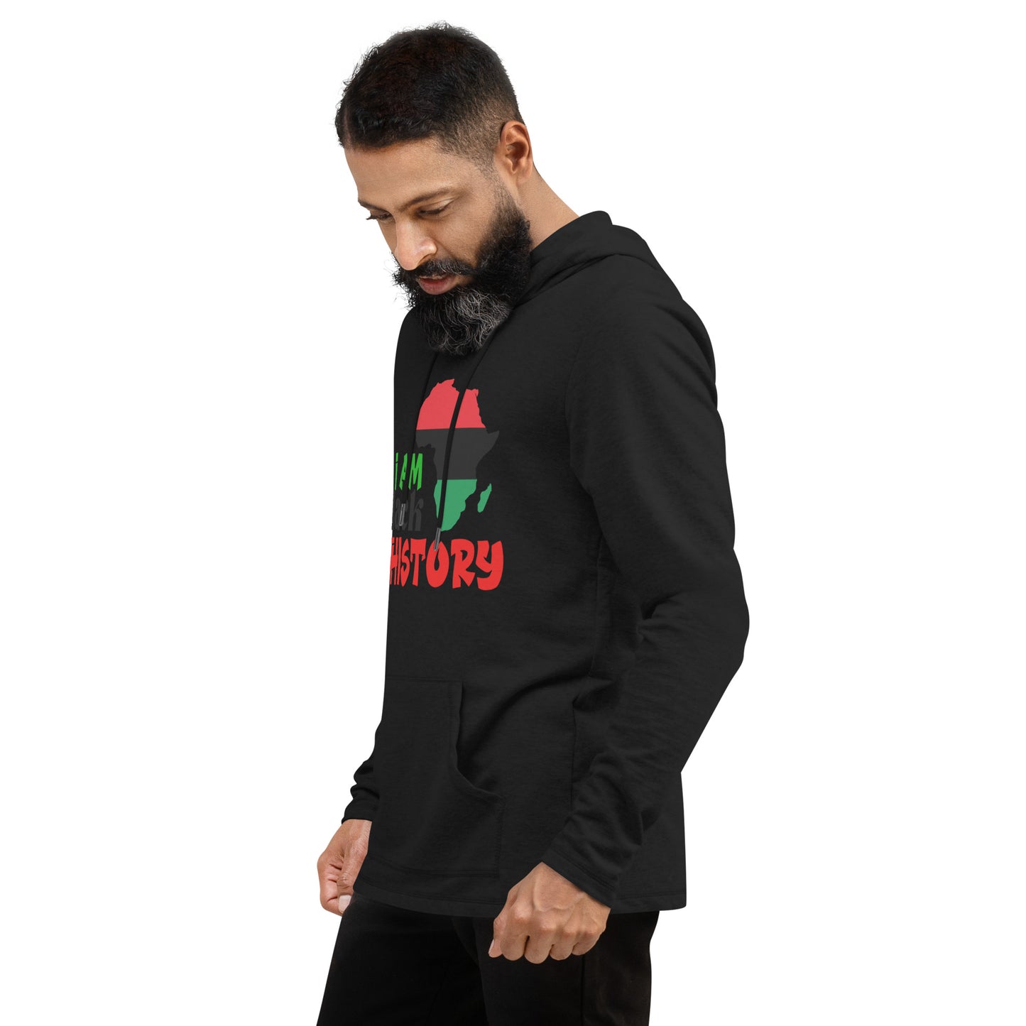 Unisex Lightweight Hoodie - I Am Black History