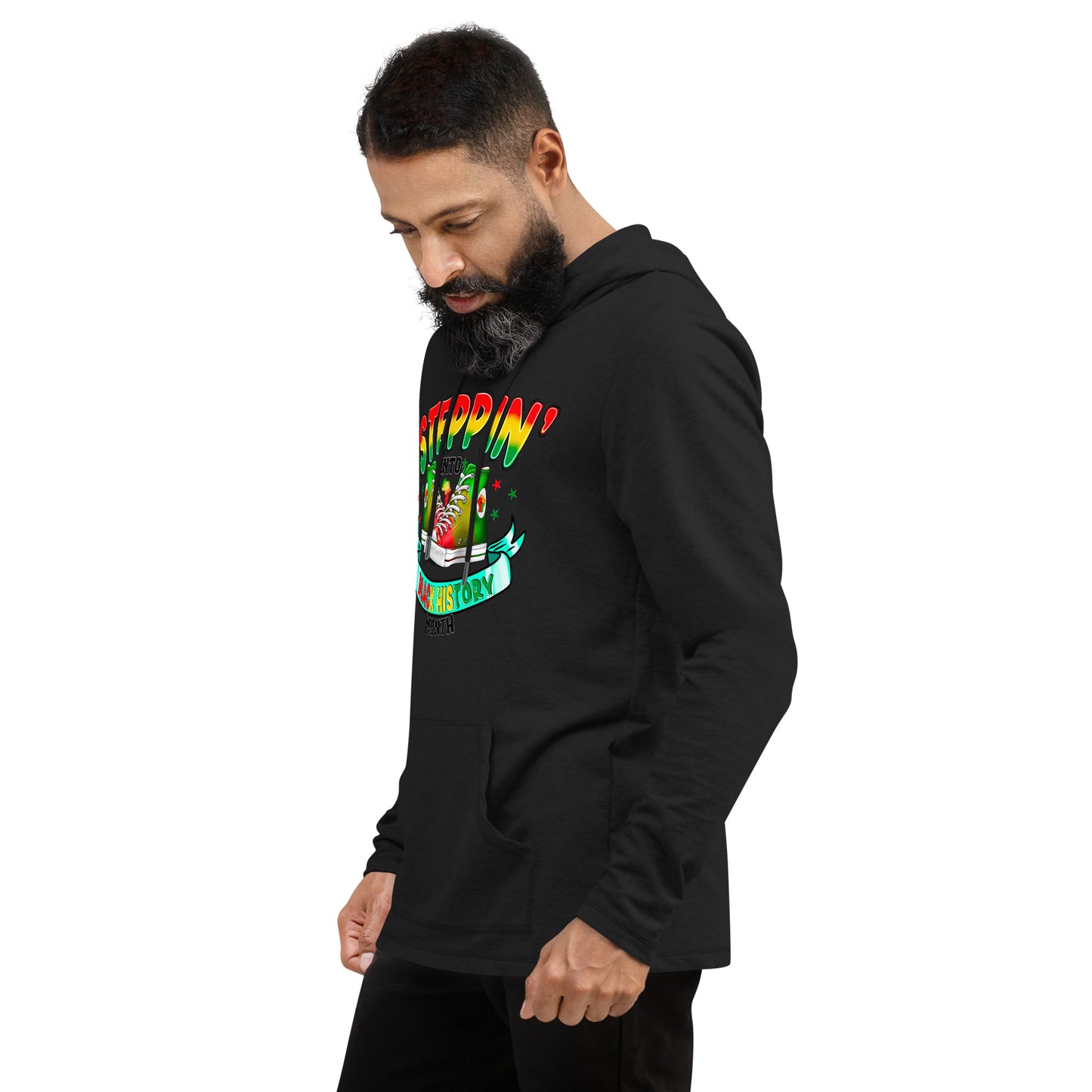 Unisex Lightweight Hoodie - Steppin Into Black History Month