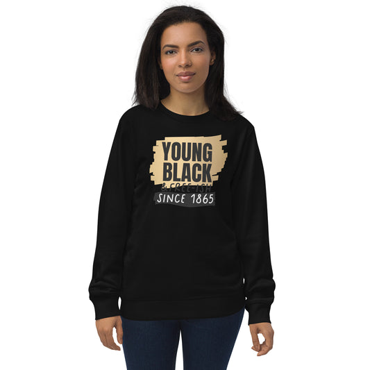 Unisex organic sweatshirt - Young Black Freeish Since 1865