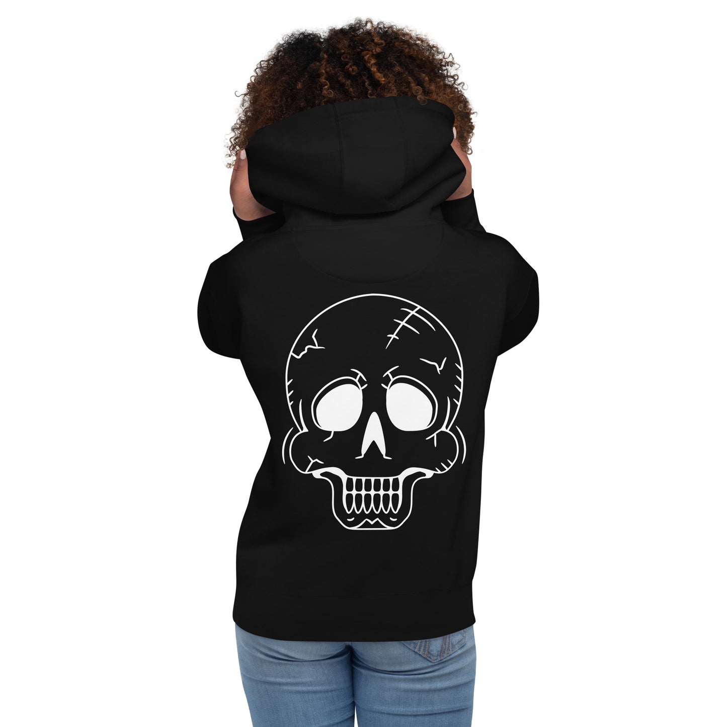 Unisex Hoodie - Halloween Skeleton Black Hoodie