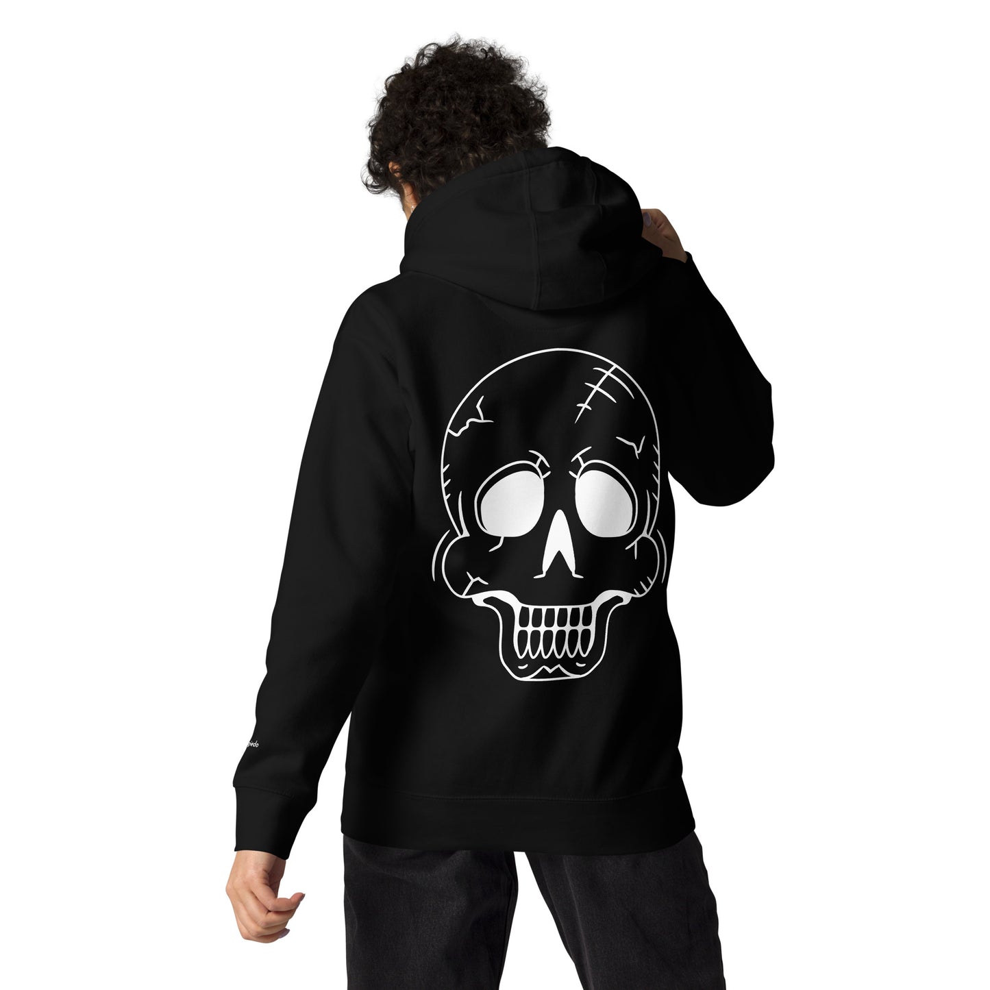 Unisex Hoodie - Halloween Skeleton Black Hoodie