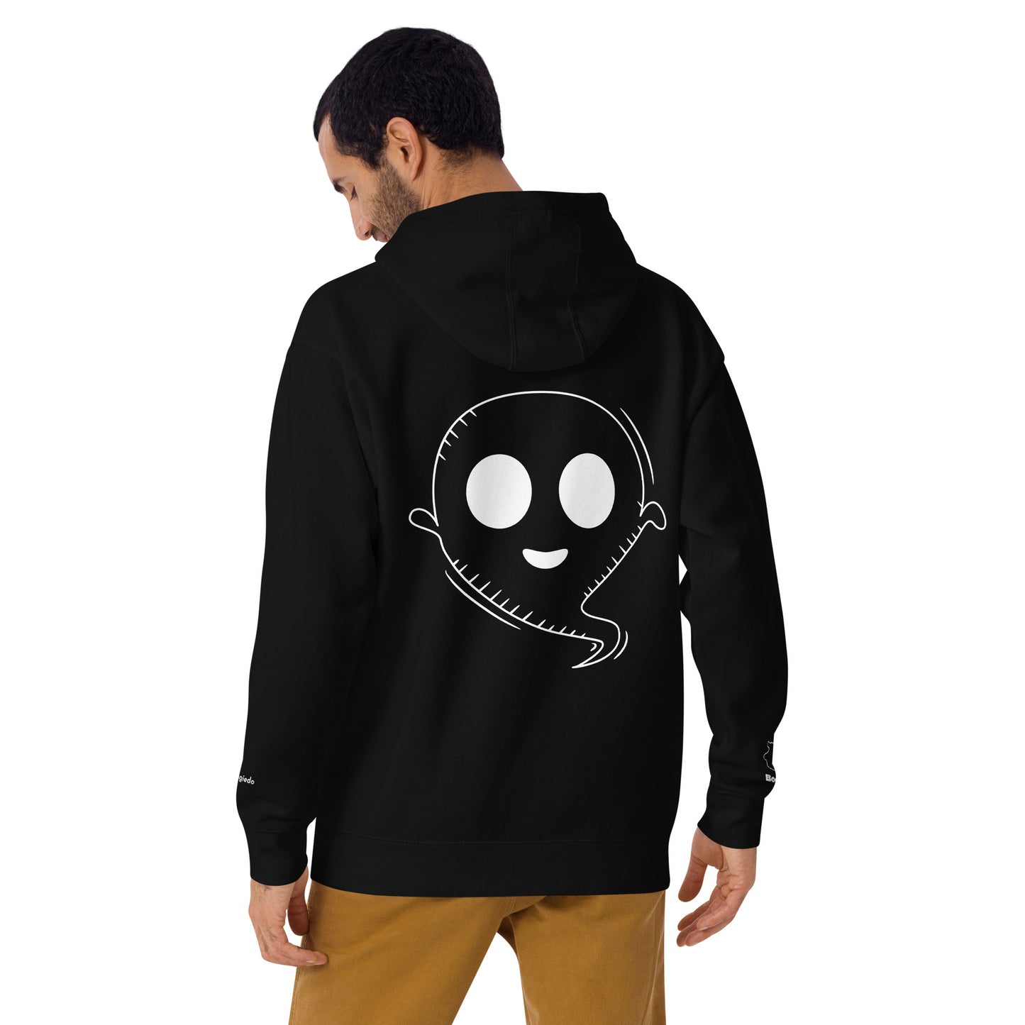 Unisex Hoodie - Halloween Ghost Black Hoodie