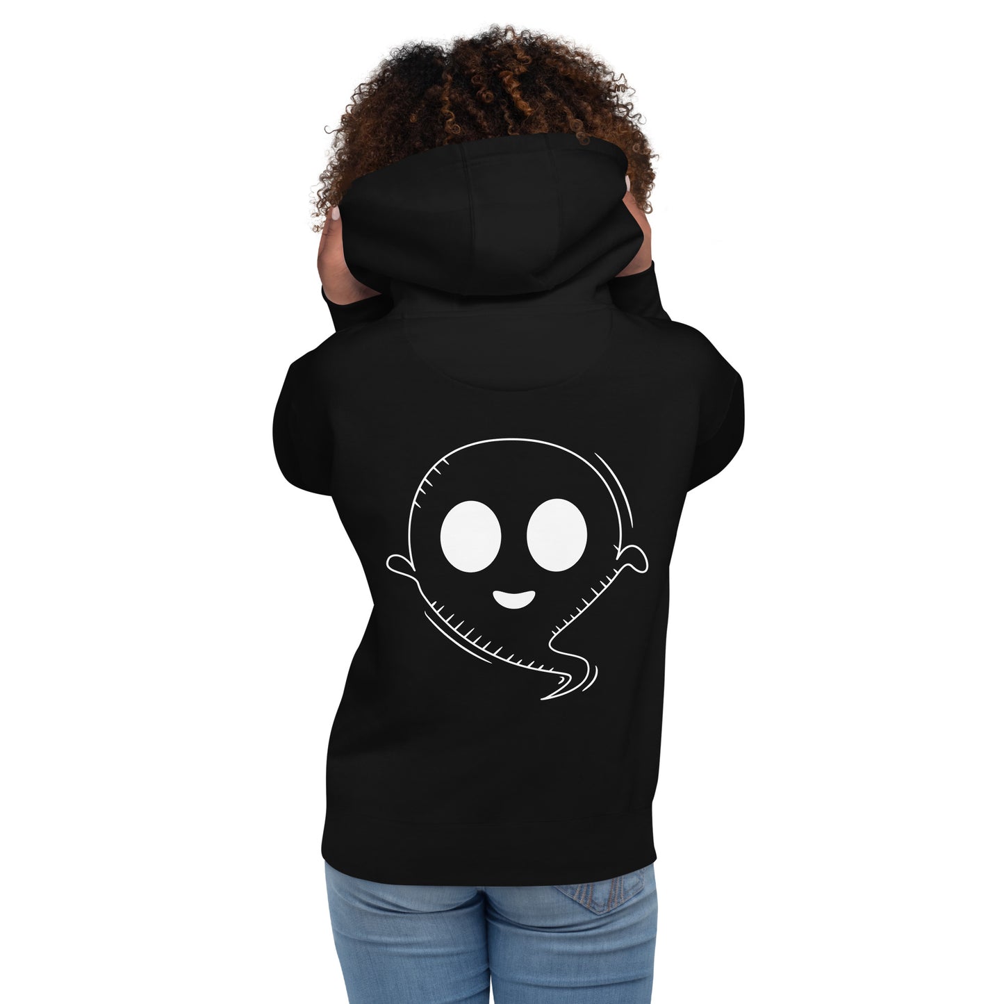 Unisex Hoodie - Halloween Ghost Black Hoodie