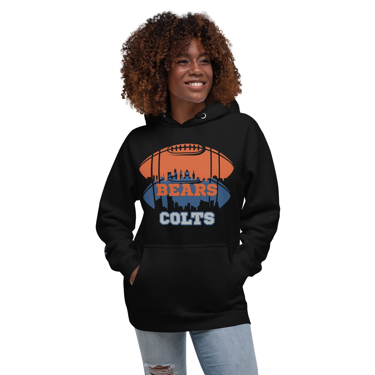 Unisex Hoodie - Bear Colts Football Fan