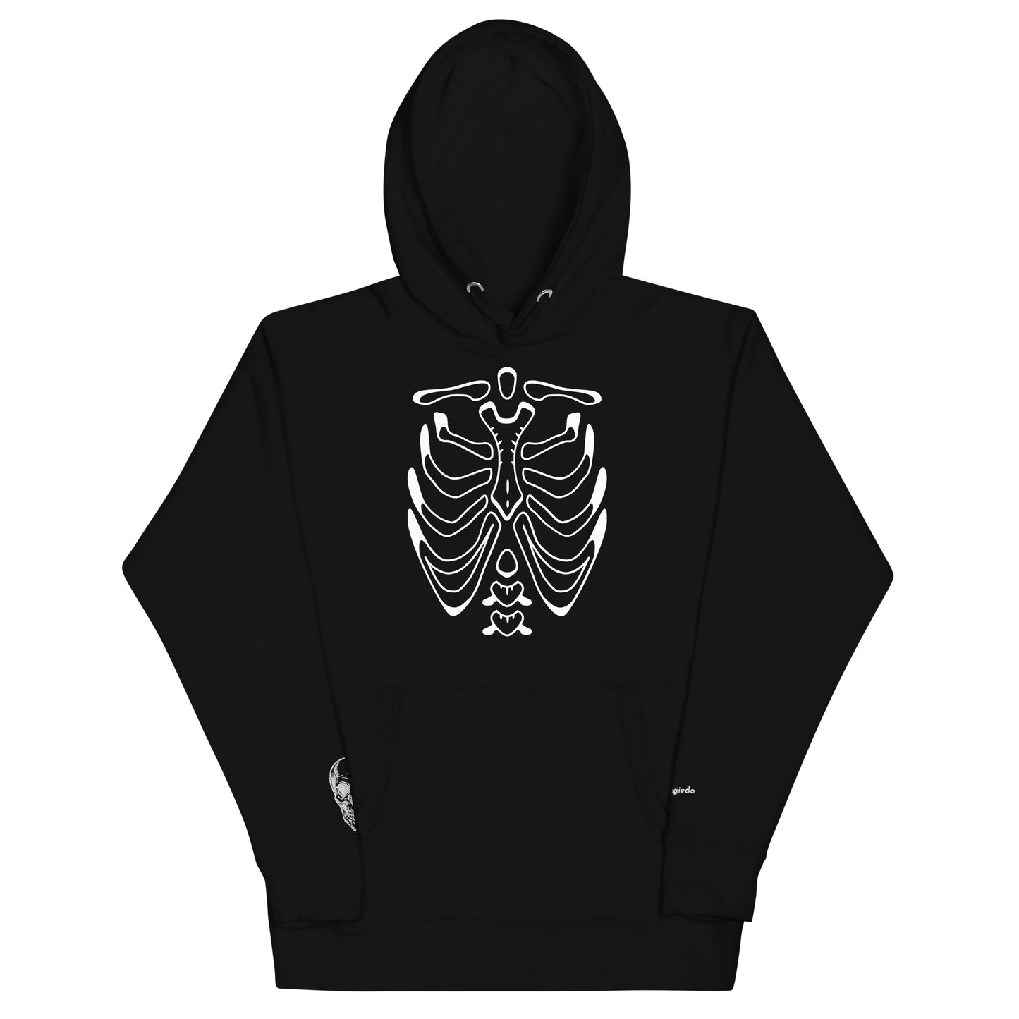 Unisex Hoodie - Halloween Skeleton Black Hoodie