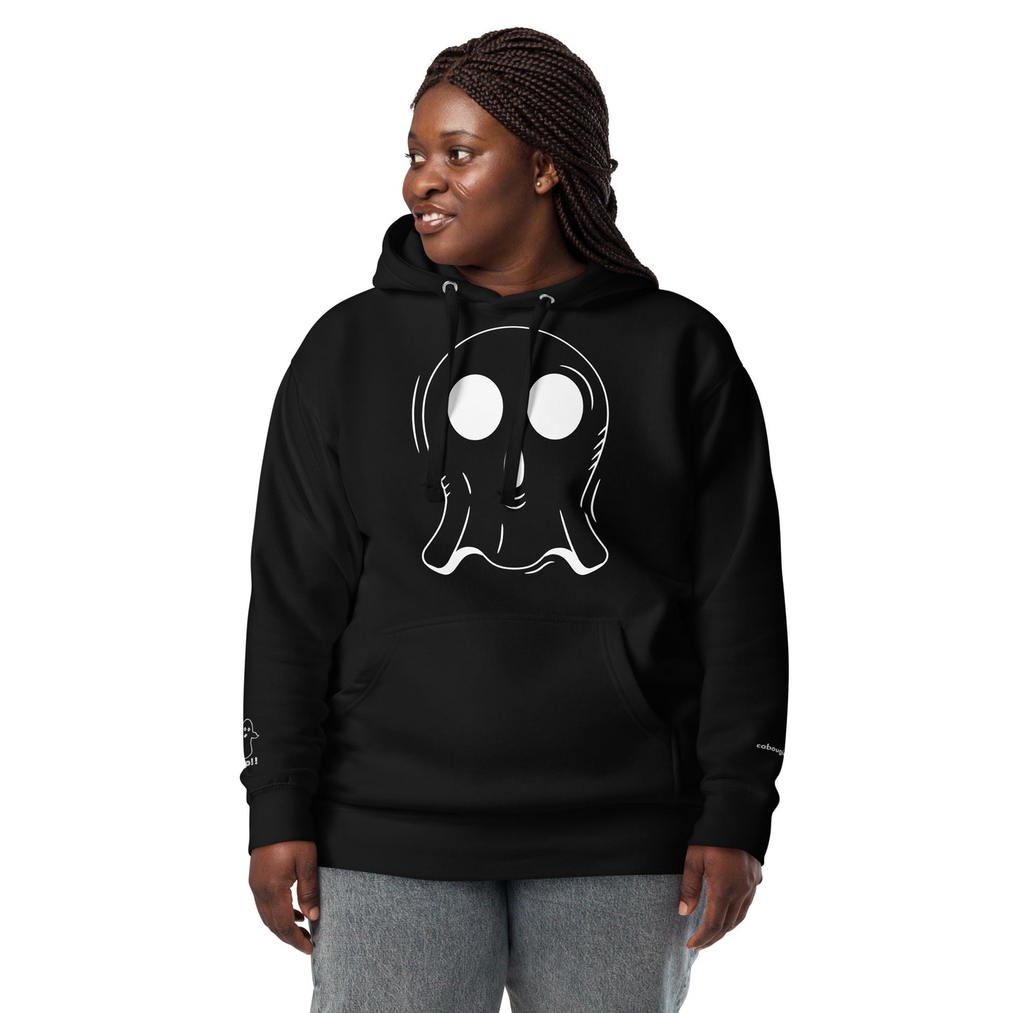 Unisex Hoodie - Halloween Ghost Black Hoodie