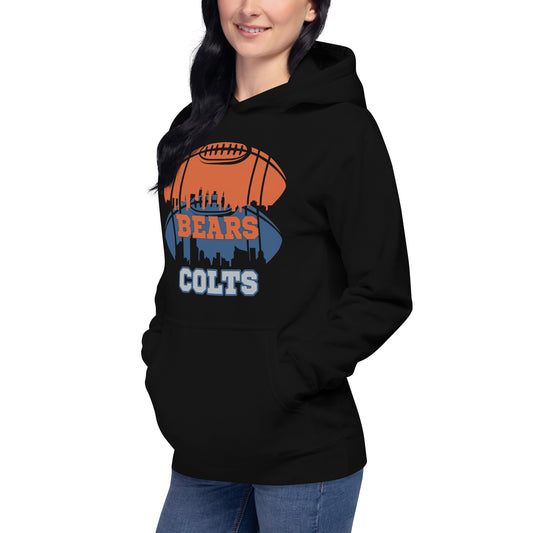 Unisex Hoodie - Bear Colts Football Fan