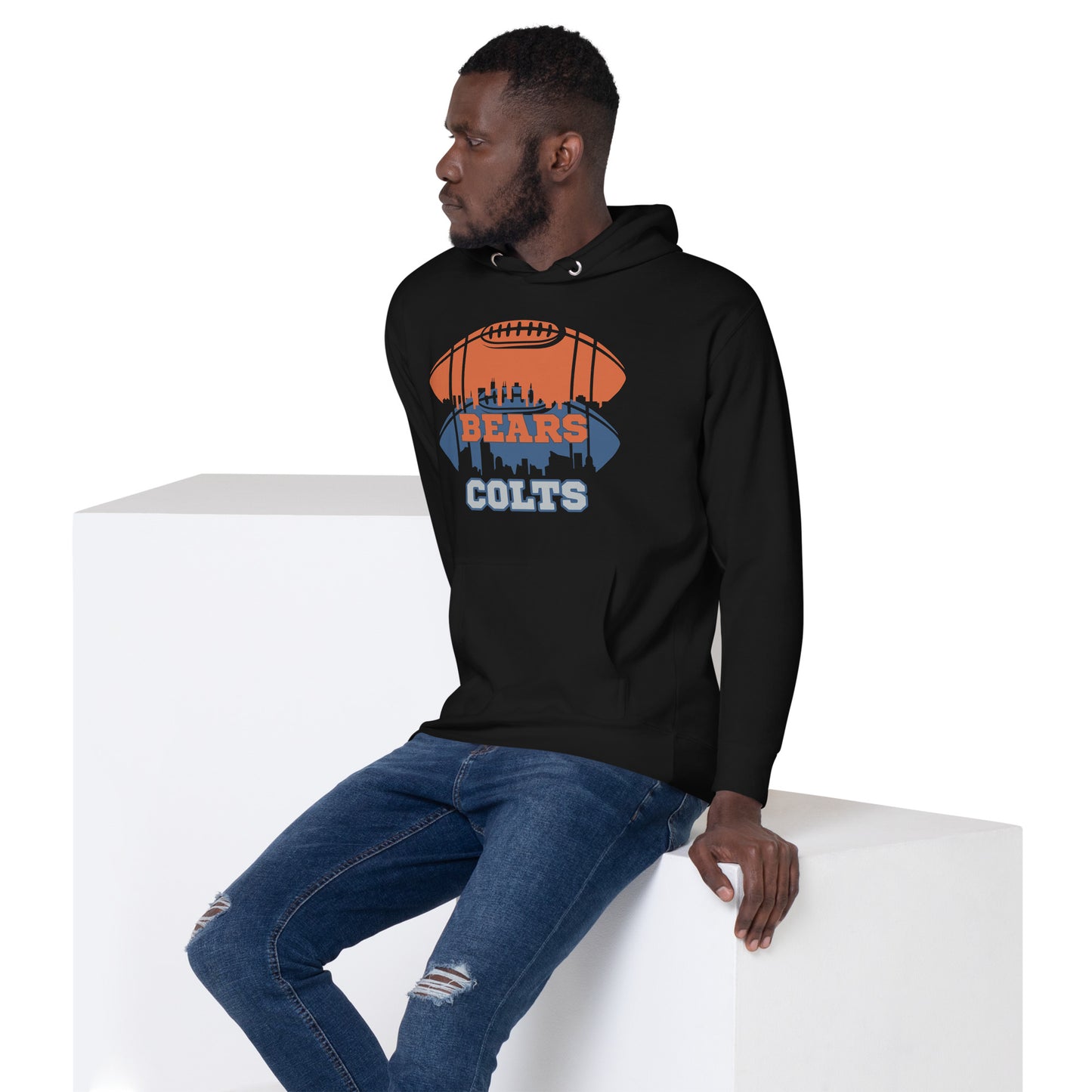 Unisex Hoodie - Bear Colts Football Fan